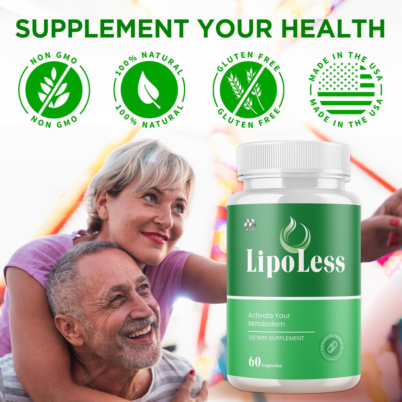LipoLess Capsules, Official Lipo Less Supplement Pills with All Natural Ingredients, Advanced Formula for Optimal Health & Wellness Support with Premium Vitamins for Active Women & Men (60 Capsules) MJO buy supplements canada