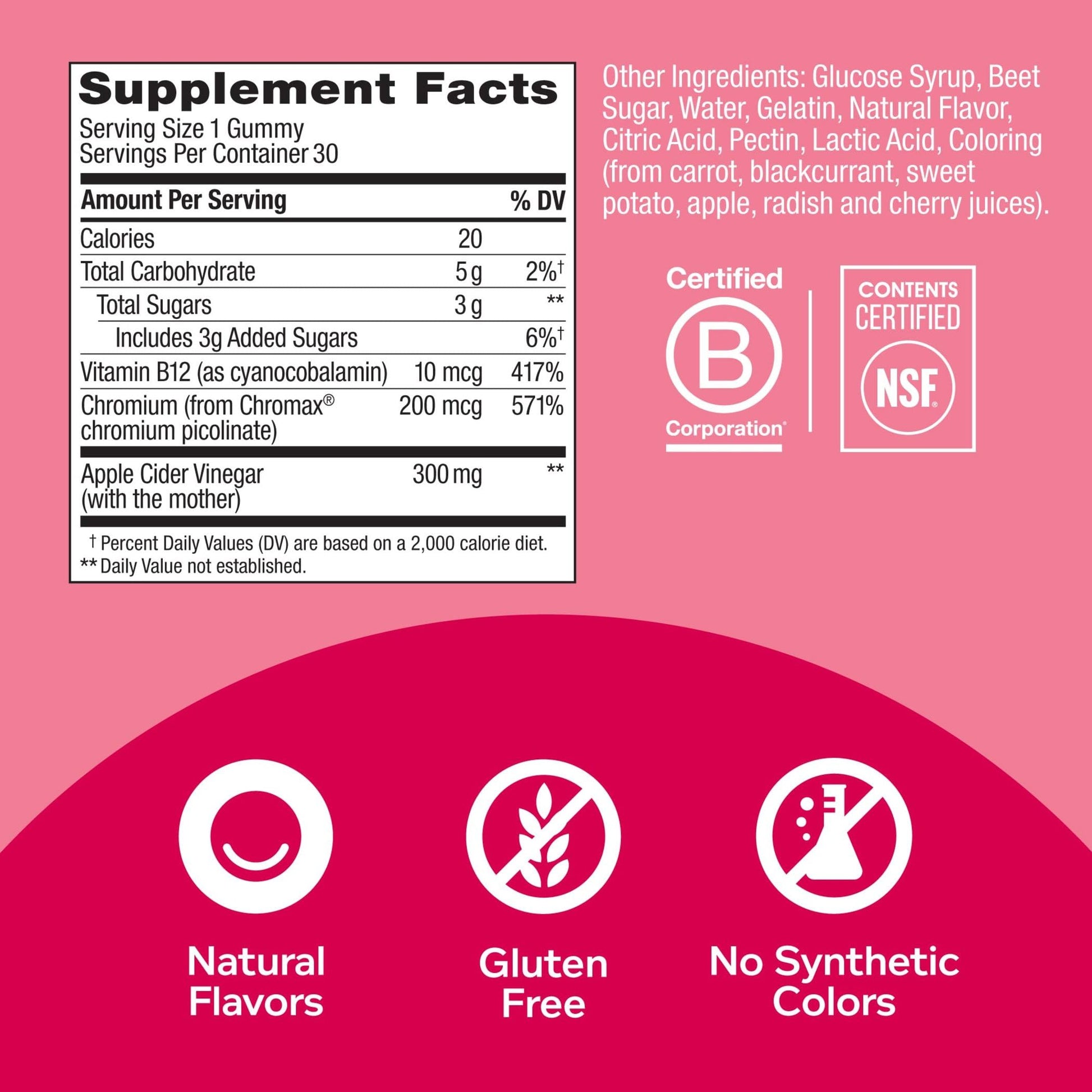 OLLY Metabolism Gummy Rings, Apple Cider Vinegar, Vitamin B12, Chromium, Energy OLLY buy supplements canada