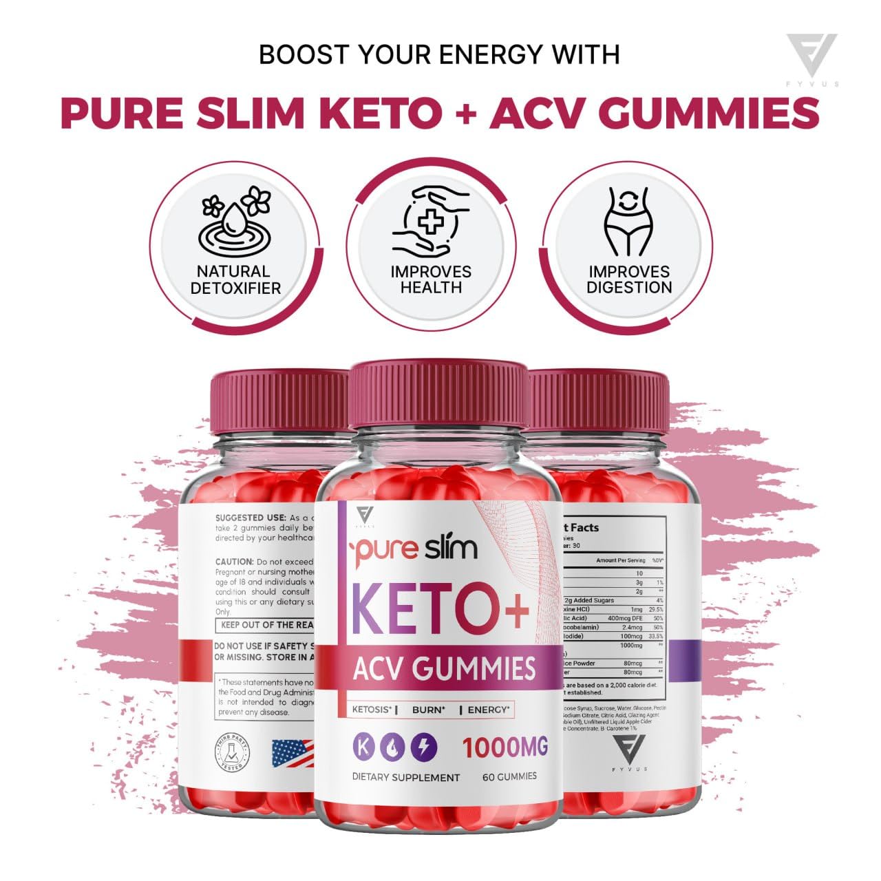 (2 Pack) Pure Slim Keto ACV Gummies, Pure Slim Keto ACV Gummies Advanced Kelly Clarkson Fyvus buy supplements canada