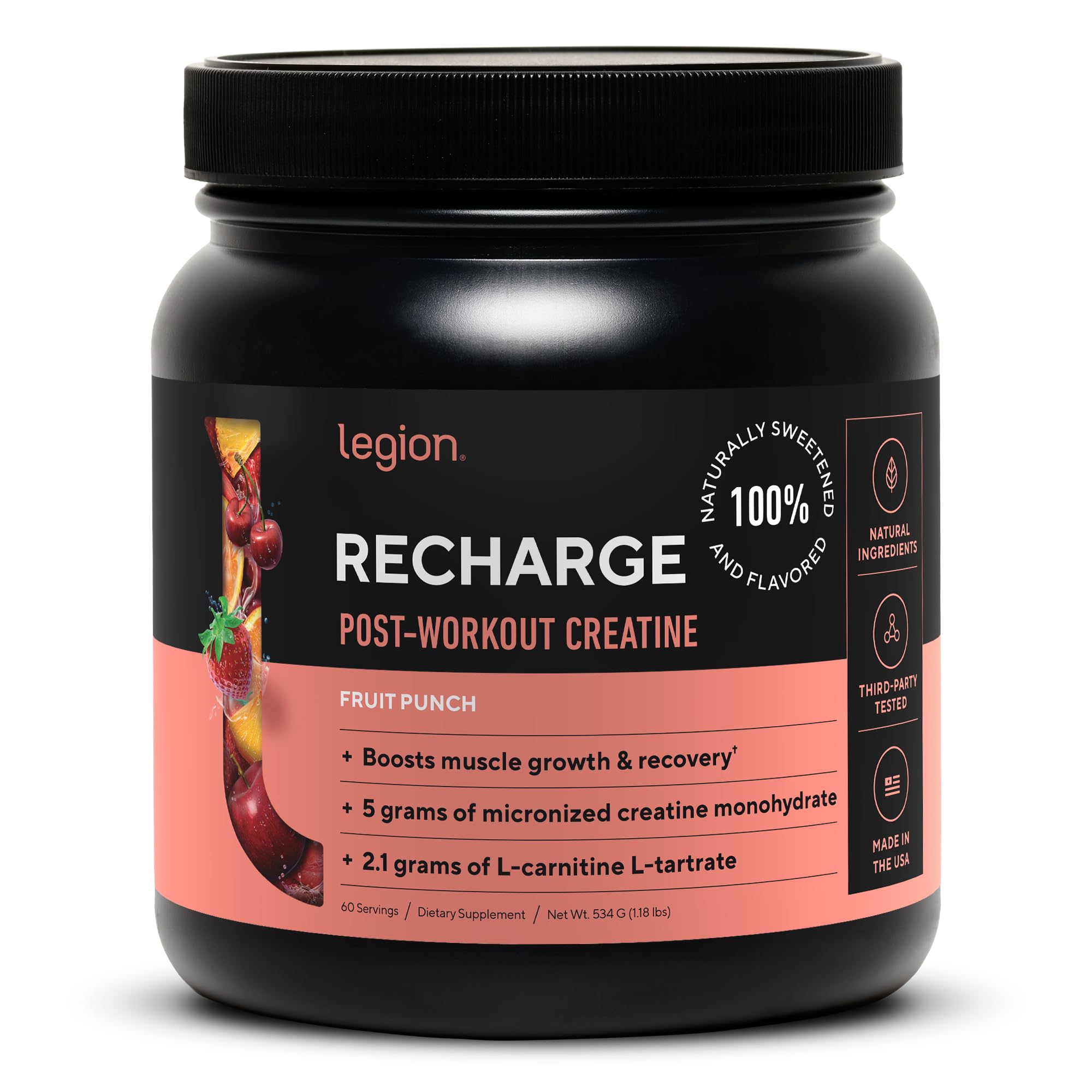 Legion Recharge Post Workout Supplement - All Natural Muscle Builder & Recovery Drink Legion buy supplements canada