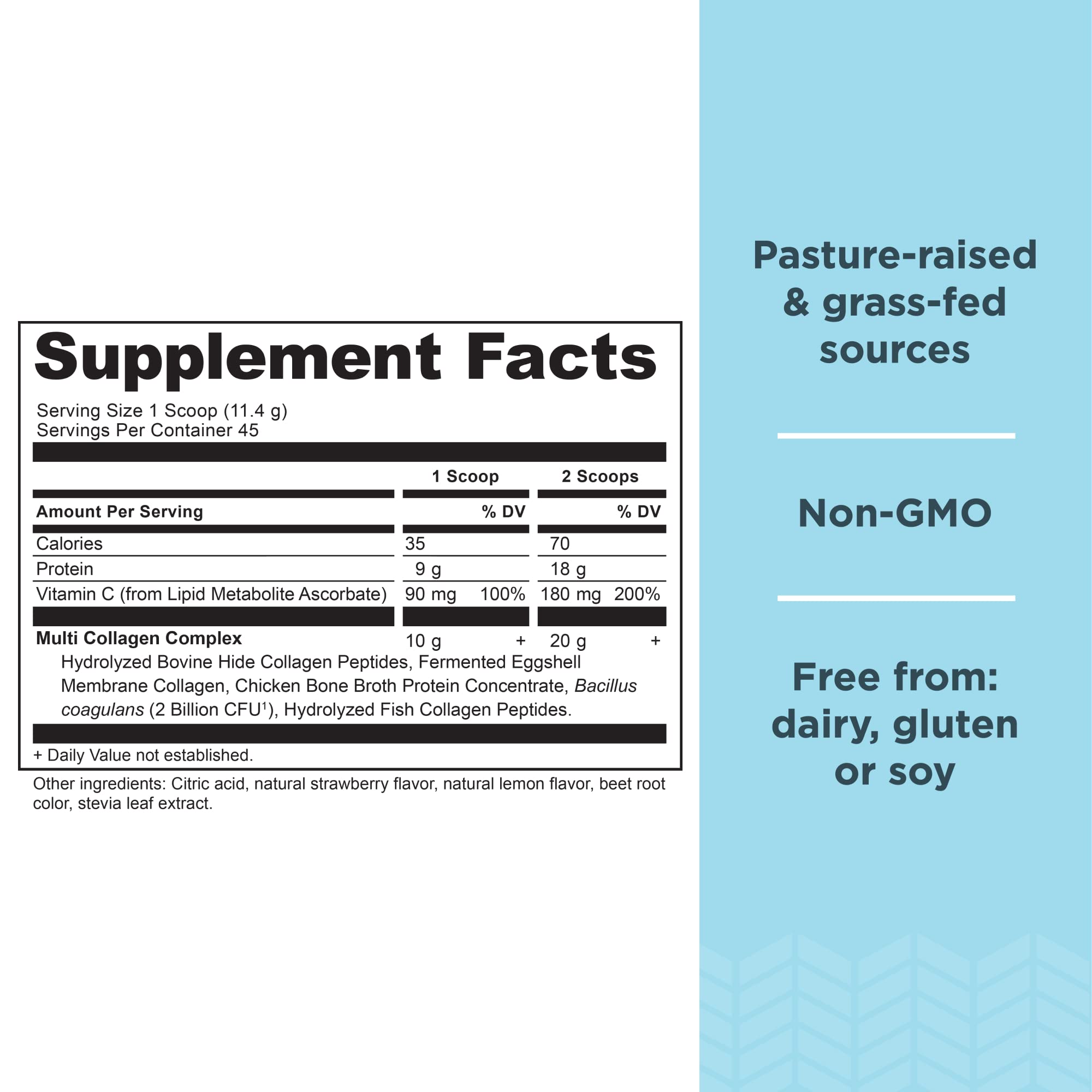 Ancient Nutrition Collagen Powder Protein, Multi Collagen Protein Powder, Strawberry Lemo Ancient Nutrition buy supplements canada