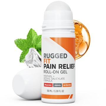 Rugged Fit Max-Strength Pain Relief Roll-On Gel – Cold & Hot Therapy with Menthol 2% + Methyl Salicylate 10% – Fast-Absorbing, Non-Greasy for Back, Arthritis, Muscle & Joint Pain – 3.38 fl oz Rugged Fit buy supplements canada