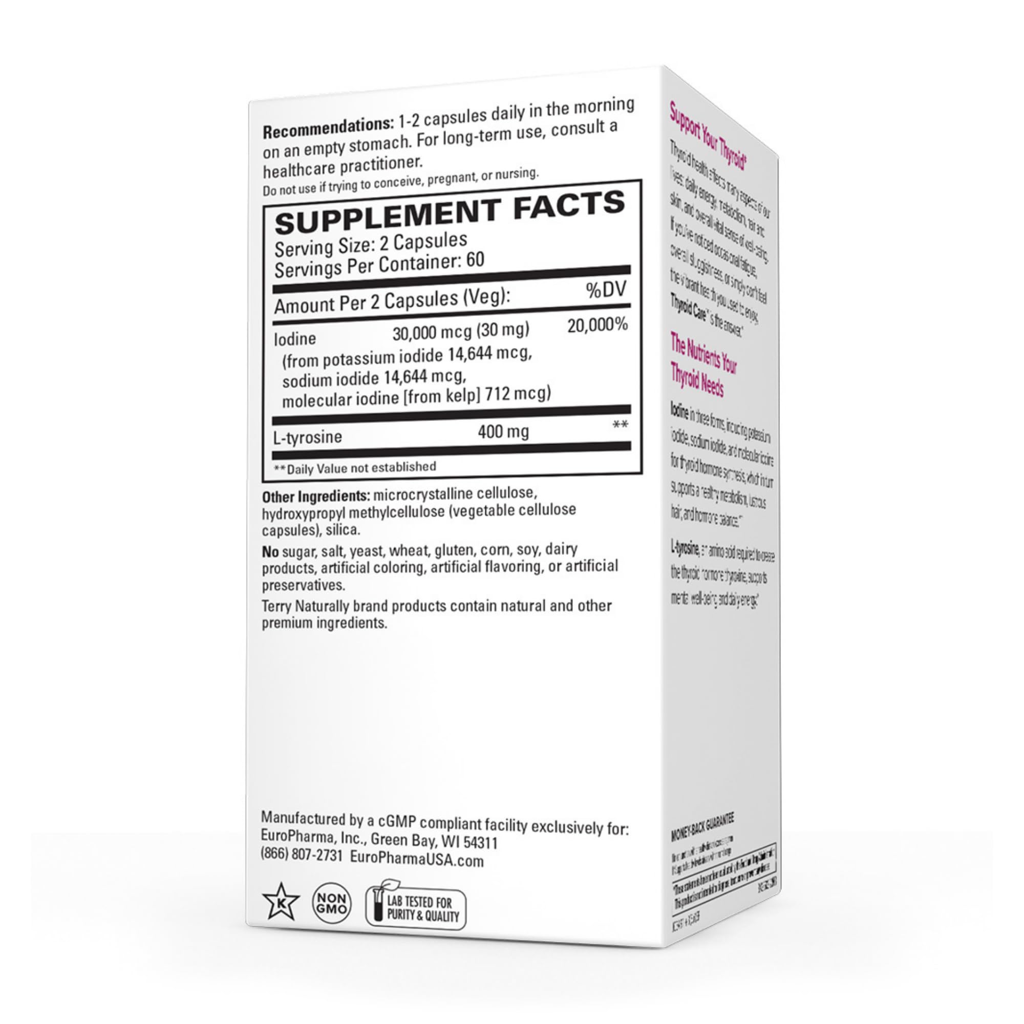 Terry Naturally Thyroid Care - 120 Capsules - Complete Metabolic Function - with Iodine Terry Naturally buy supplements canada