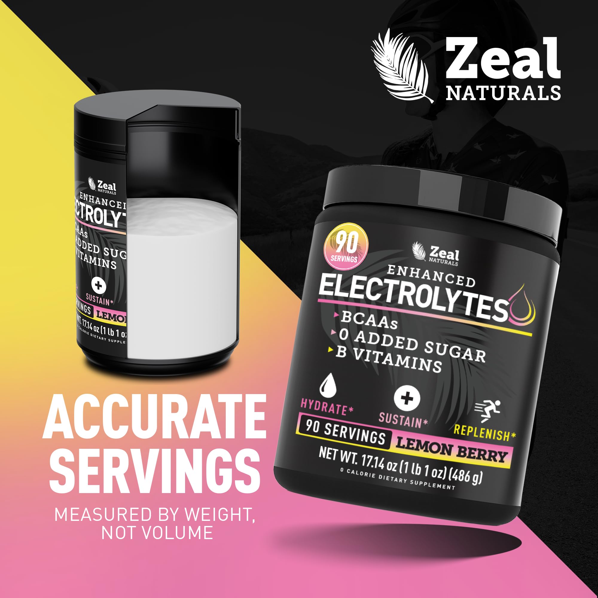 Zeal Electrolyte Powder - 90 Servings | Keto Electrolytes Powder | Zero Sugar, BCAAs, B-Vitamins | Potassium, Zinc, Magnesium Zeal Naturals buy supplements canada