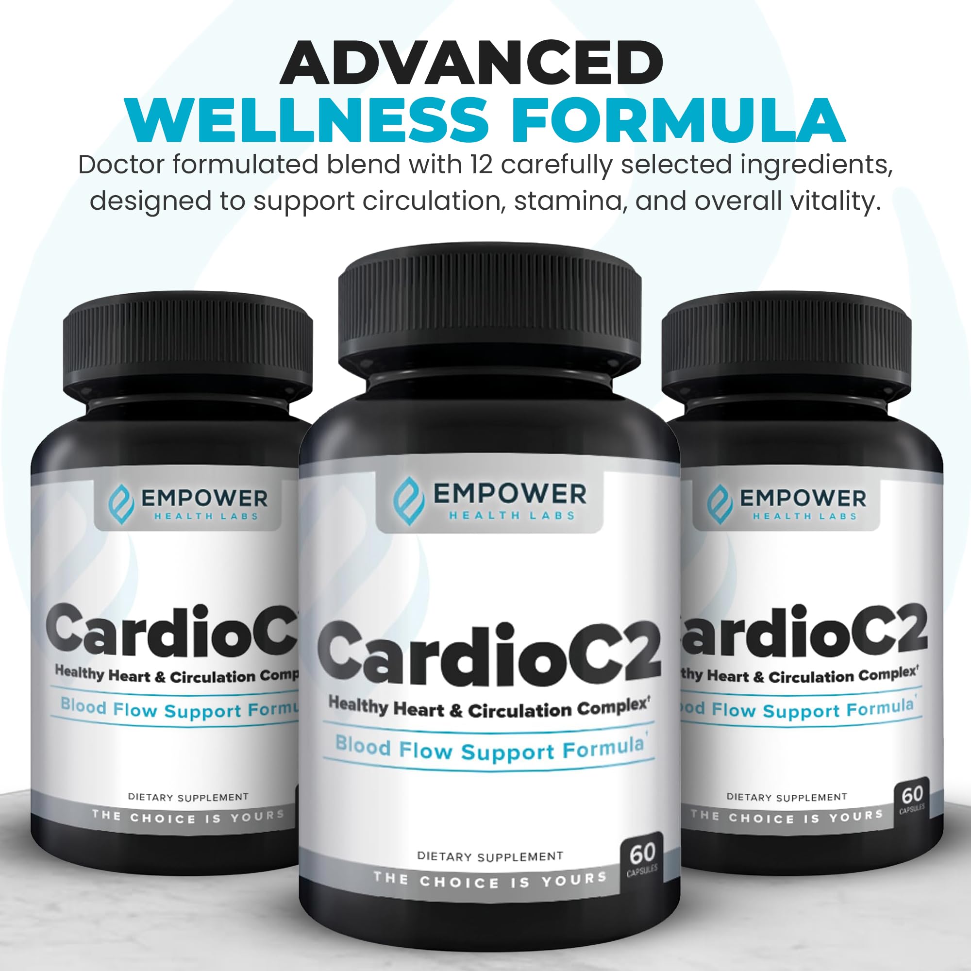 Empower Health Labs CardioC2 Circulation & Energy Support – Doctor-Formulated Blend with Beet Root, Black Garlic, Hawthorn & CoQ10 – Supports Healthy Blood Flow, Energy & Clarity – 60 Capsules Empower Health Labs buy supplements canada