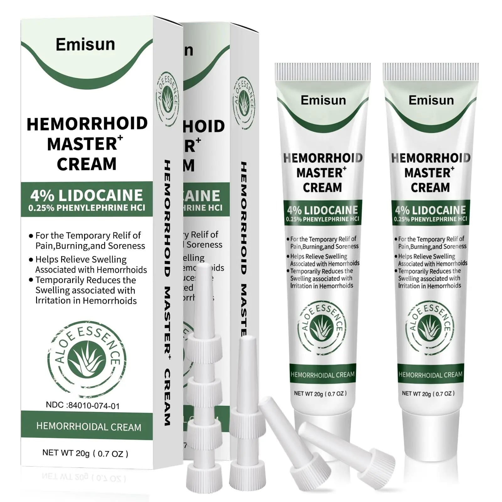Hemorrhoid & Fissure Ointment, Hemorrhoid Treatment and Hemorrhoid Cream with Lidocaine 4% and Phenylephrine HCI for Fast Relief of Pain, Swelling, Itching, Burning, Hemorrhoidal treatment, 2 Pack-J2 Emisun buy supplements canada
