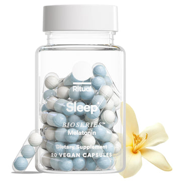 Ritual Sleep BioSeries™ Melatonin: Sleep Aid for Adults, Sleep Supplement with Time Released Capsules, Drug Free Sleep Vitamins for Adults for All Night Sleep Support, 20 Capsules Ritual buy supplements canada