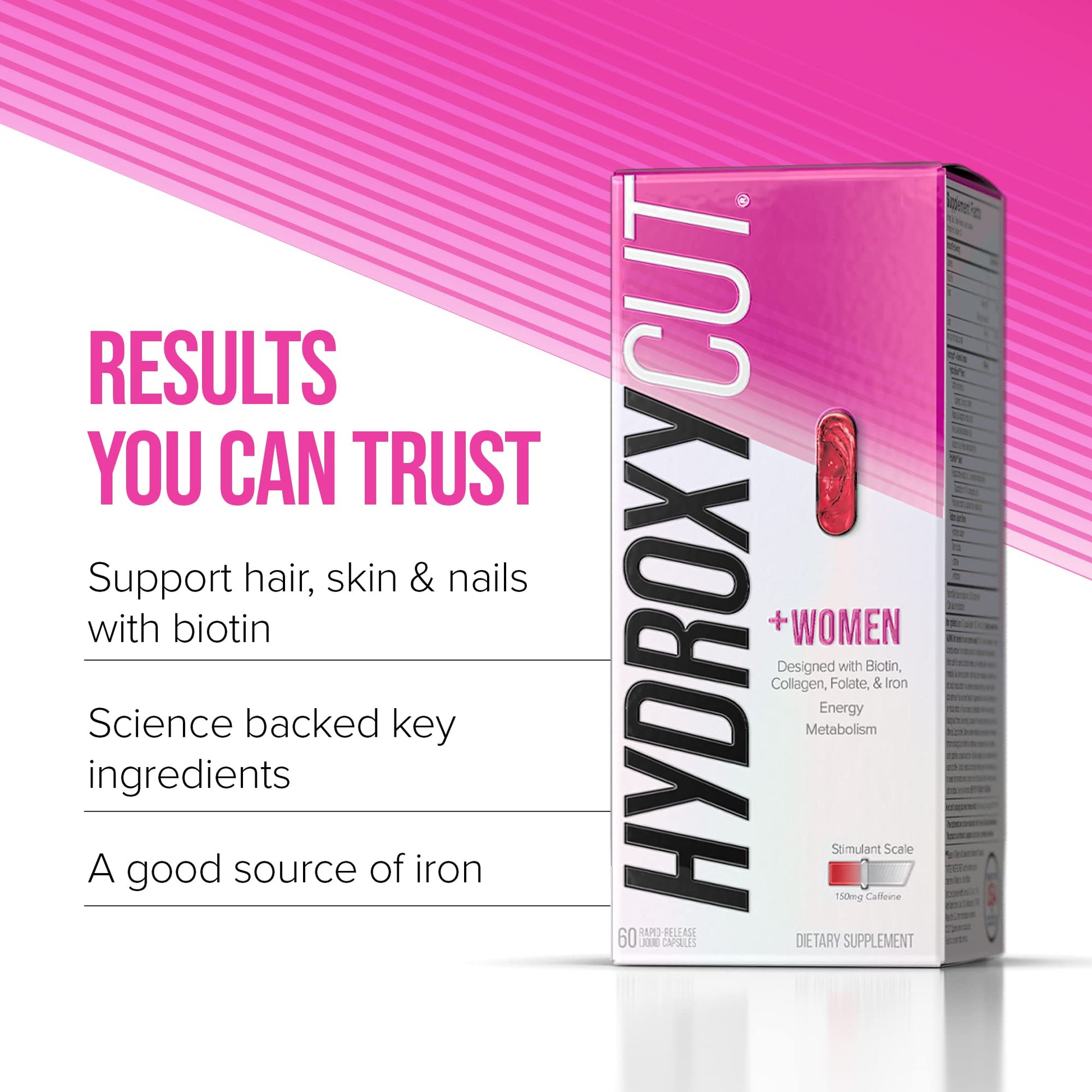Hydroxycut + Women Pills with Biotin & Collagen | Hair Nails and Skin Vitamins | Iron Supplement Hydroxycut buy supplements canada