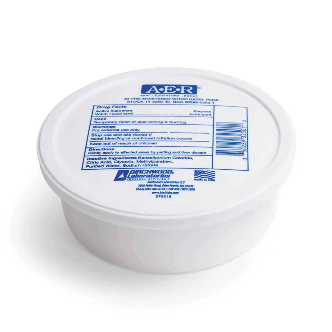 Birchwood Laboratories A-E-R Pre-Moistened Medicated Cooling Witch Hazel Pads For Hemorrhoid & Postpartum Relief, 40 Count Birchwood Laboratories buy supplements canada