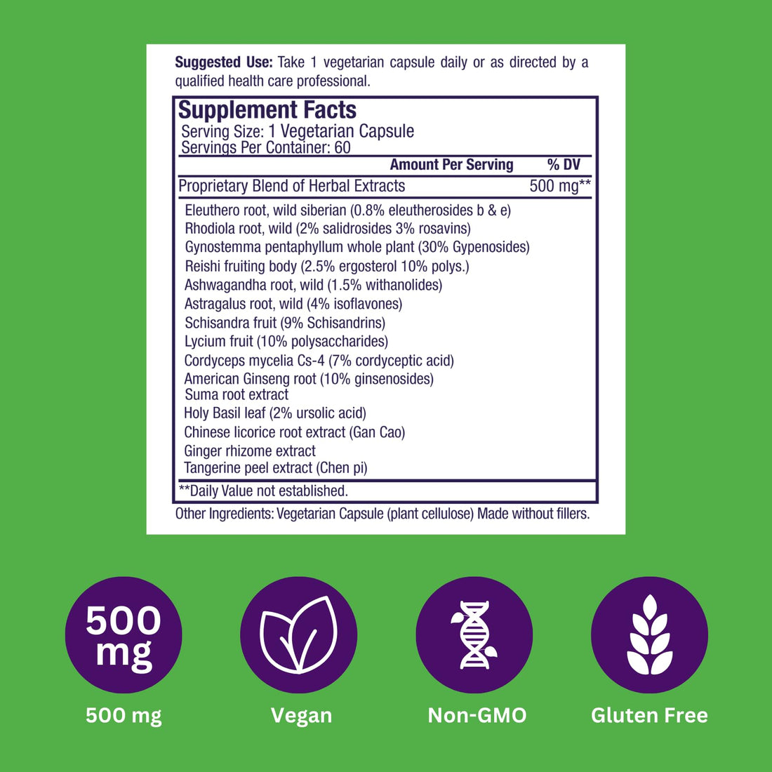 Paradise Herbs, Imperial Adaptogens, with Ashwagandha, Astragalus, Rhodiola, Proprietary Adaptogen Blend for Stress Support, Focus & Energy, 60 Vegetarian Capsules Paradise Herbs buy supplements canada