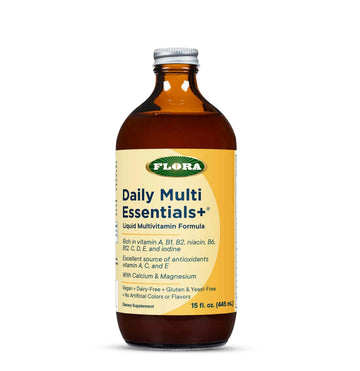Flora - Daily Multi Essentials+, Liquid Multivitamin Formula, 13 Essential Vitamins & Minerals, 15 Fl Oz Flora buy supplements canada