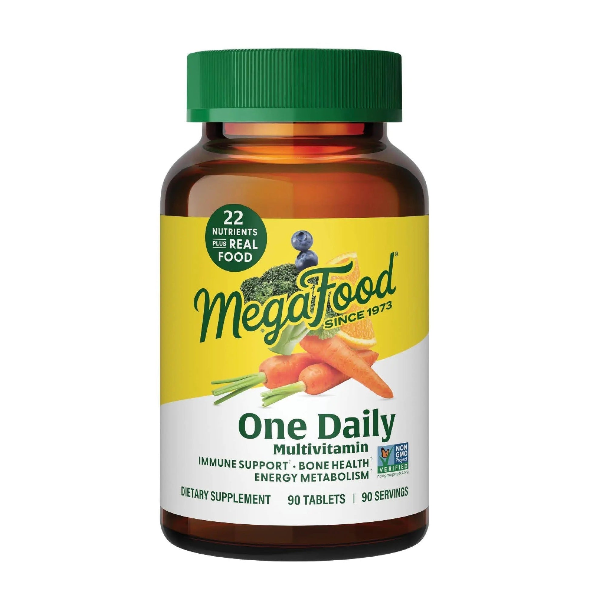 MegaFood One Daily Multivitamin for Women and Men, Immune Support Supplement with Real Food, Vitamin C & Vitamin B, Bone Health, Cellular Energy Metabolism, Vegetarian MegaFood buy supplements canada