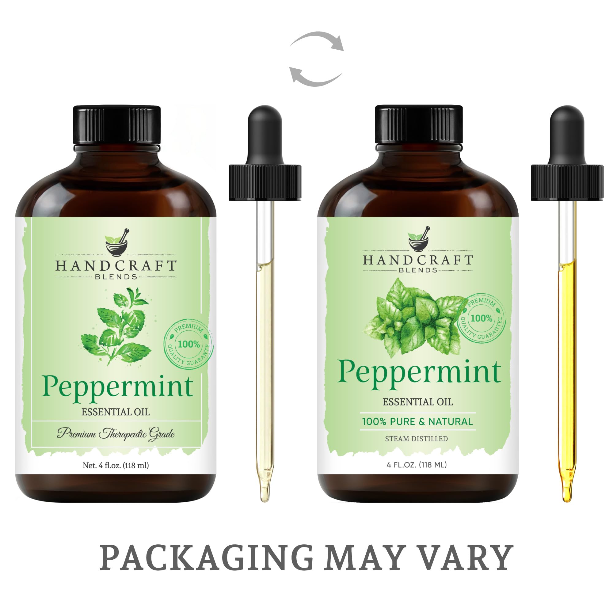 Handcraft Blends Peppermint Essential Oil - Huge 4 Fl Oz - 100% Pure and Natural - Premium Grade Handcraft Blends buy supplements canada