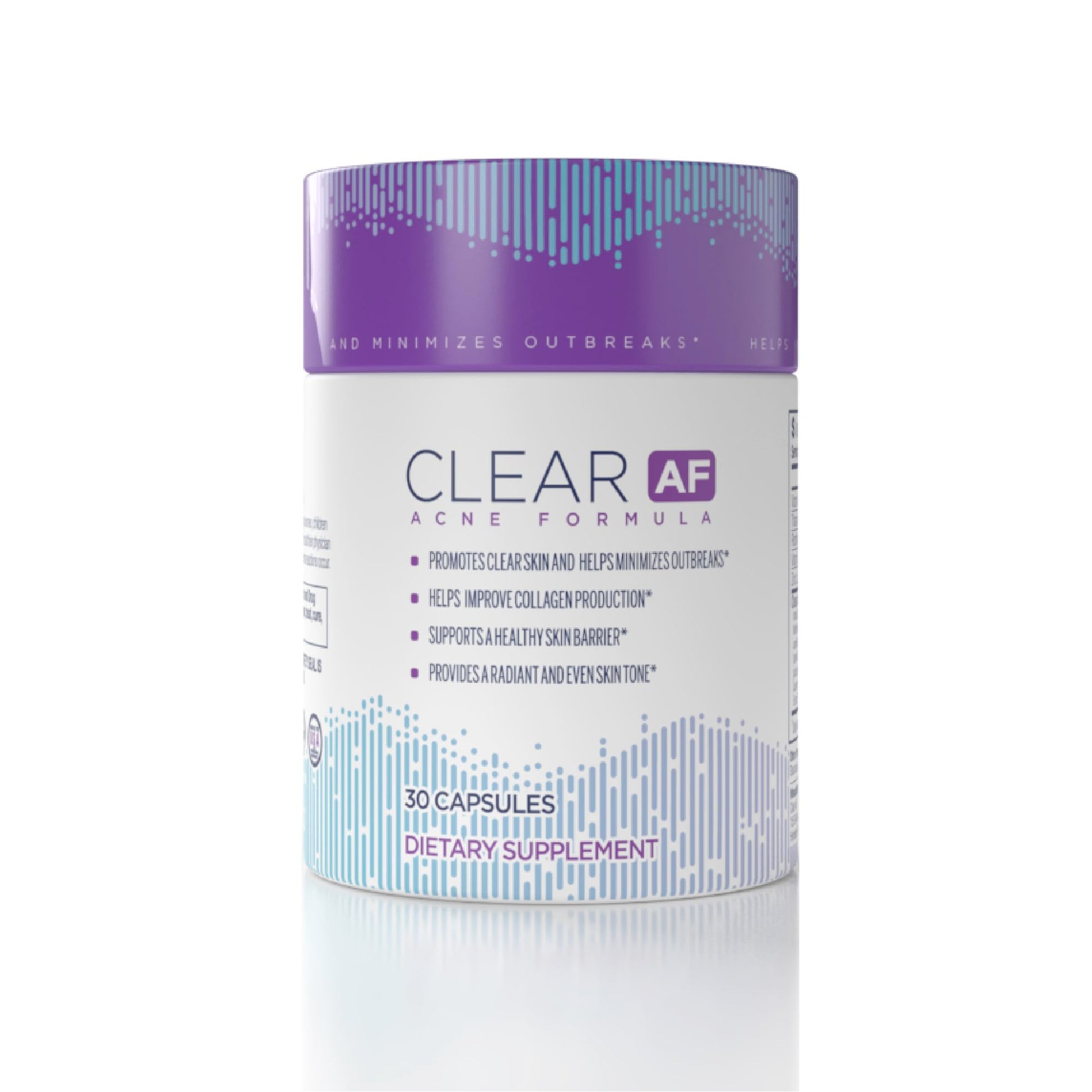 Clear AF Clear Skin Supplement | Skin Barrier Hydration & Clear Complexion Support with Vegan Ceramides, Zinc, Vitamin D3, B6, Riboflavin & Thiamine | Vegan Capsules | 30-Day Supply Clear AF buy supplements canada