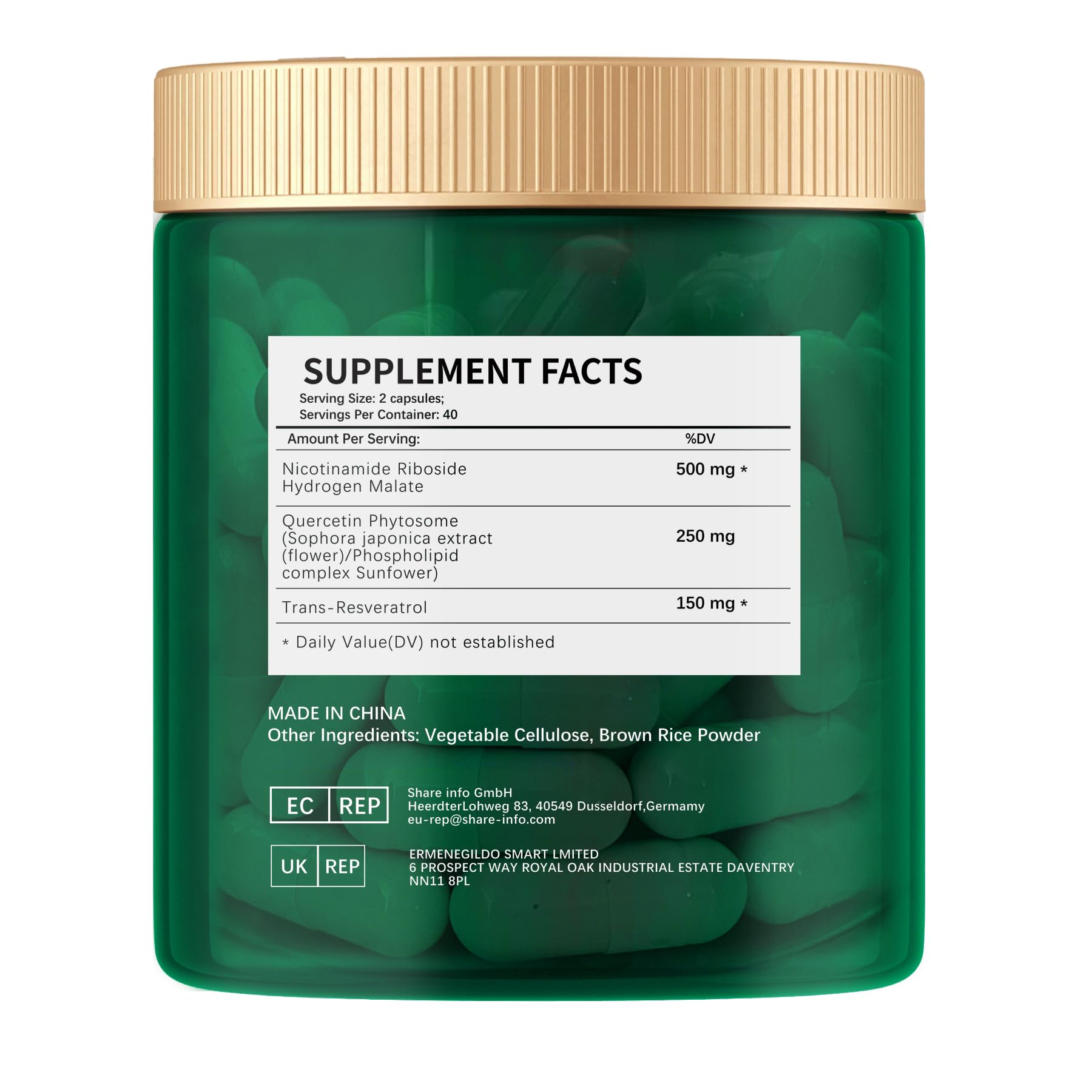 ESUNM Liposomal NAD+ Supplement with Resveratrol, NMN Supplement NAD Resveratrol Support Cellular Health, Stamina & Healthy Aging,Third-Party Tested，80 Capsules ESUNM buy supplements canada