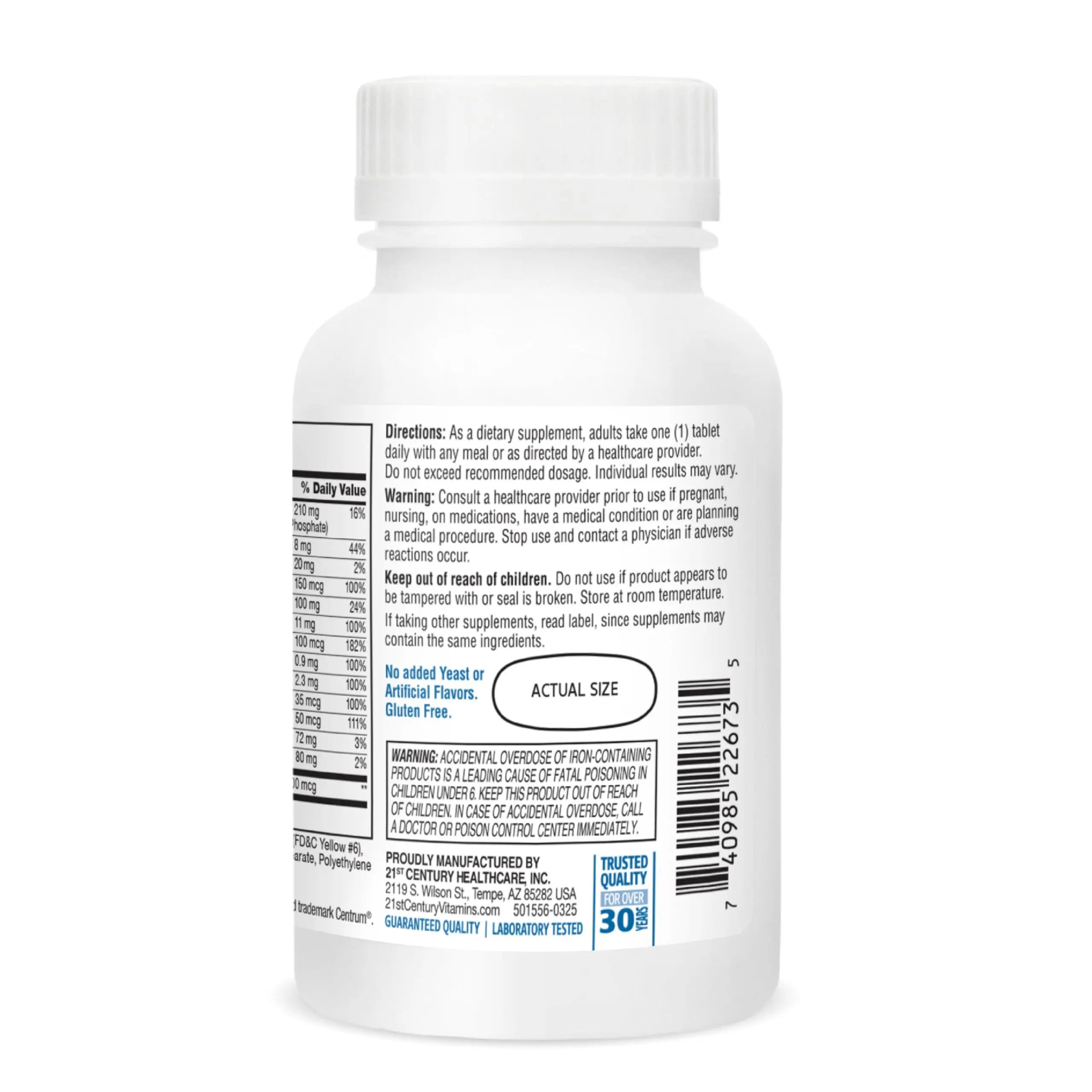 21st Century Sentry Men Multivitamin, 120 Count 21st Century buy supplements canada