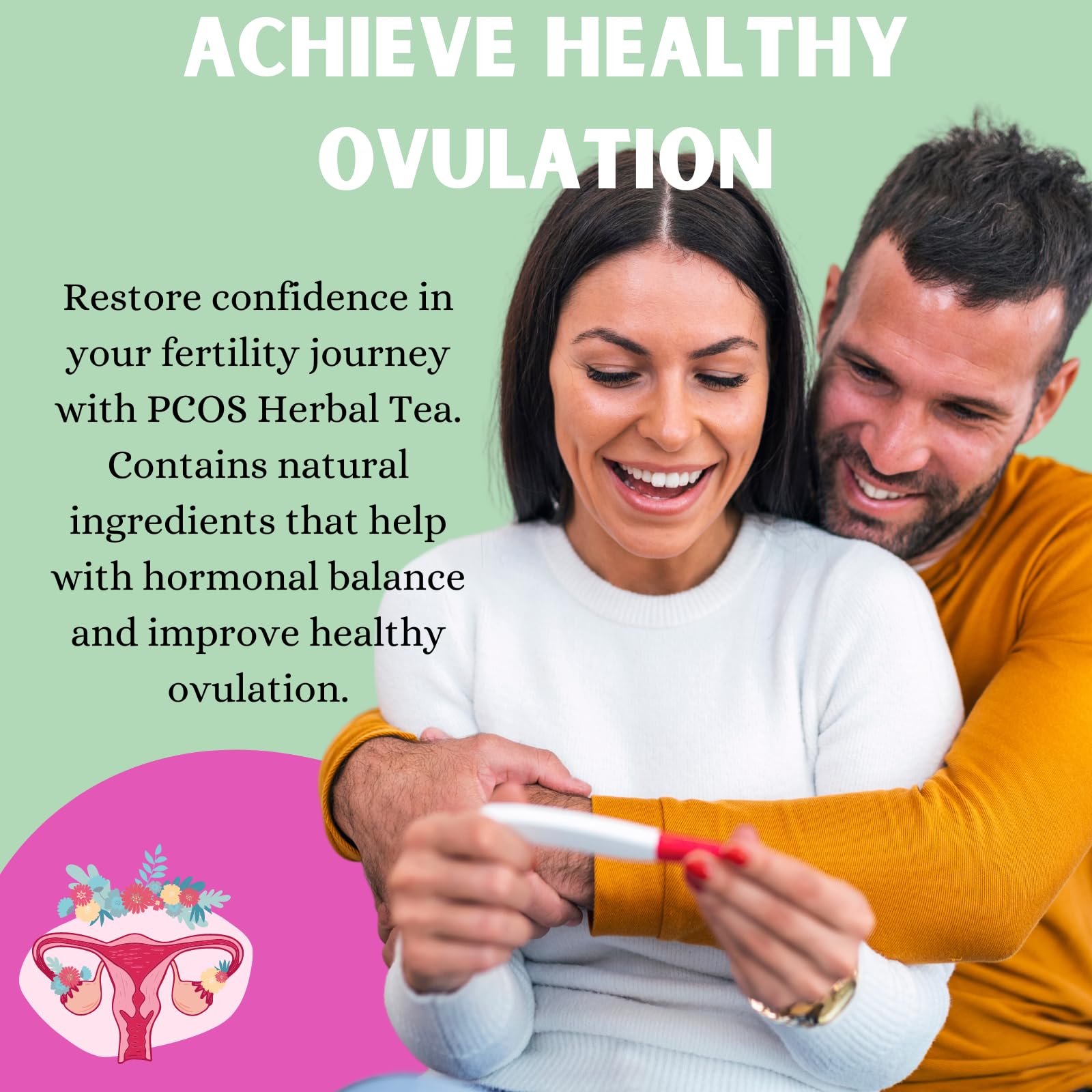 PCOS Cystem Tea with Organic Red Raspberry Leaf, Vitex, Spearmint Tea Supports Fertility PCOS Herbal Tea buy supplements canada