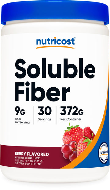 Nutricost Soluble Fiber (Berry Flavored) 30 Servings - Vegan, Non-GMO, Gluten Free Nutricost buy supplements canada