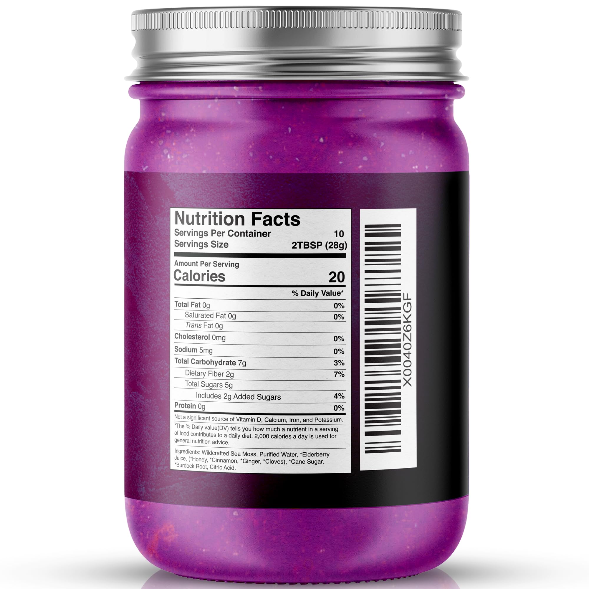 WELLNESS LABSRX Irish Sea Moss Gel Raw - Wildcrafted Superfood Seamoss Gel - Elderberry Flavor, Vitamin and Mineral-Rich from Pristine Caribbean Waters, Immune and Digestive Health Support - 10 oz. WELLNESS LABSRX buy supplements canada
