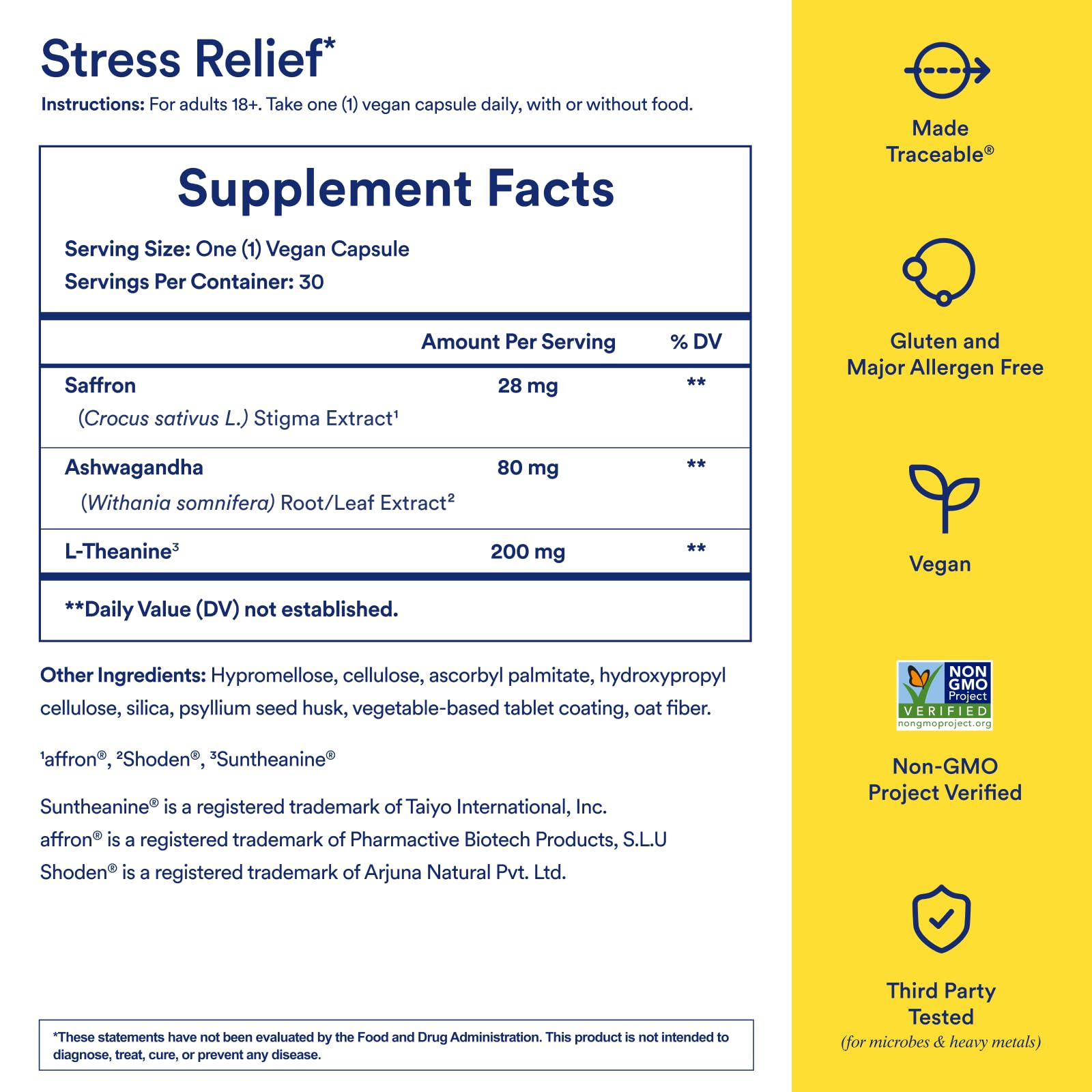 Ritual Stress Relief Supplement Shoden® Ashwagandha, Suntheanine® L-Theanine, and Saffron as affron®* BioSeries with 8-Hour Release to Support Natural Cortisol Response and Promote Calm, 30 Day Ritual buy supplements canada