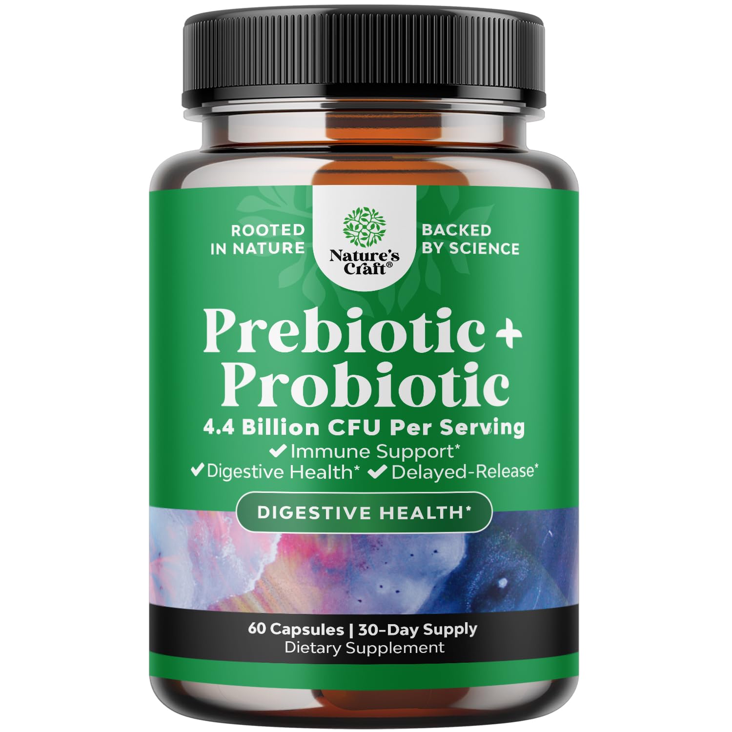 Prebiotics and Probiotics Gut Health Supplement-Super Potent Digestive Health Acidophilus Probiotic Capsules with Men & Womens Probiotics & Prebiotics Natures Craft buy supplements canada