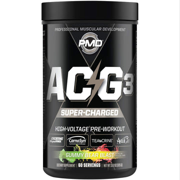 PMD Sports ACG3 Supercharged - Pre Workout - Powerful Strength, High Energy, Maximize PMD buy supplements canada