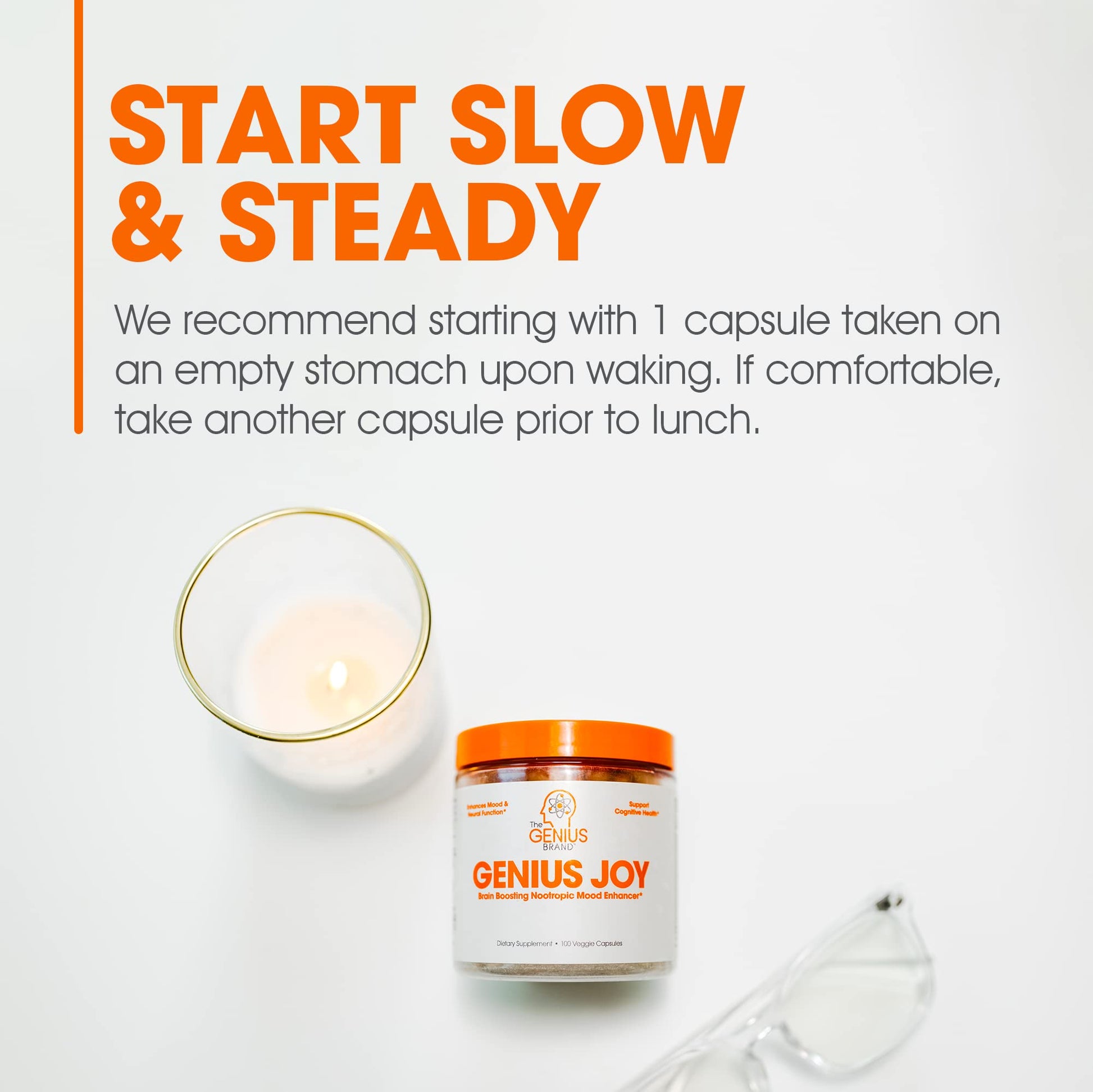 Genius Joy, Nootropic Mood Enhancer Supplement - Support Cognitive Health The Genius Brand buy supplements canada
