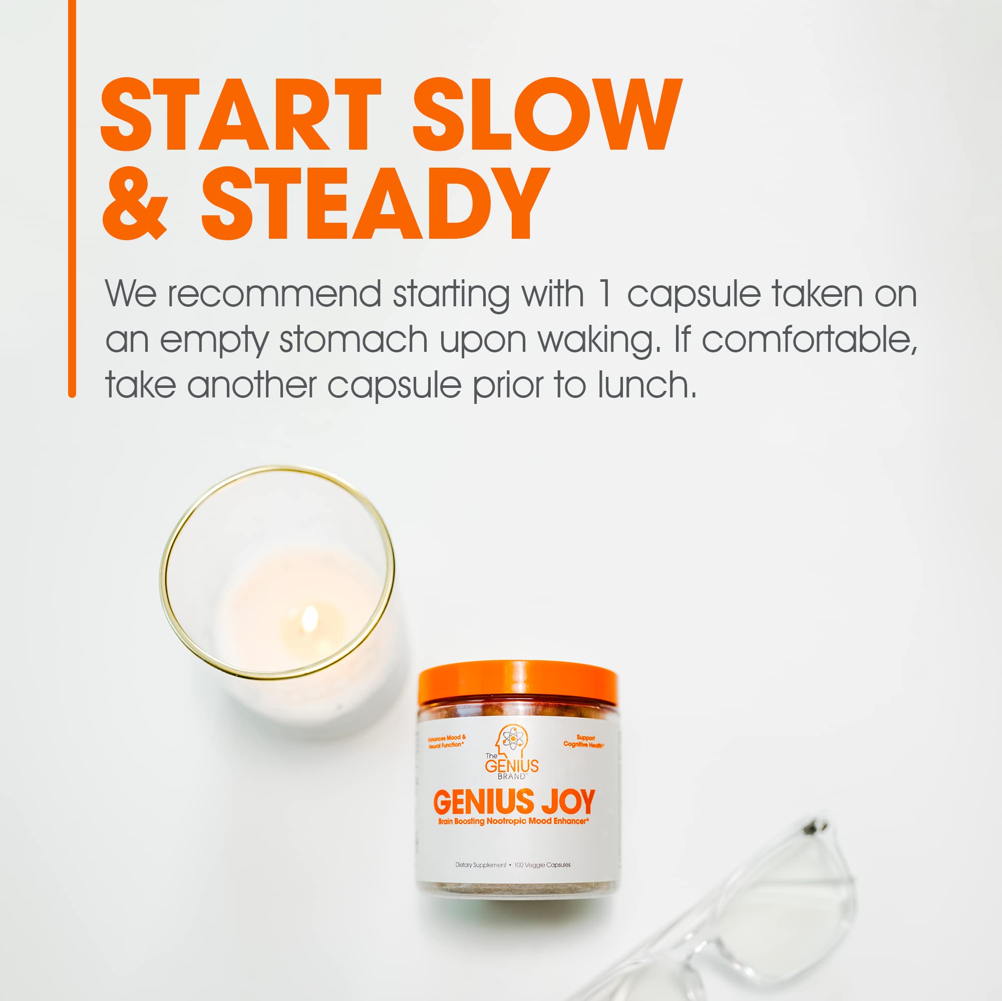 Genius Joy, Nootropic Mood Enhancer Supplement - Support Cognitive Health The Genius Brand buy supplements canada