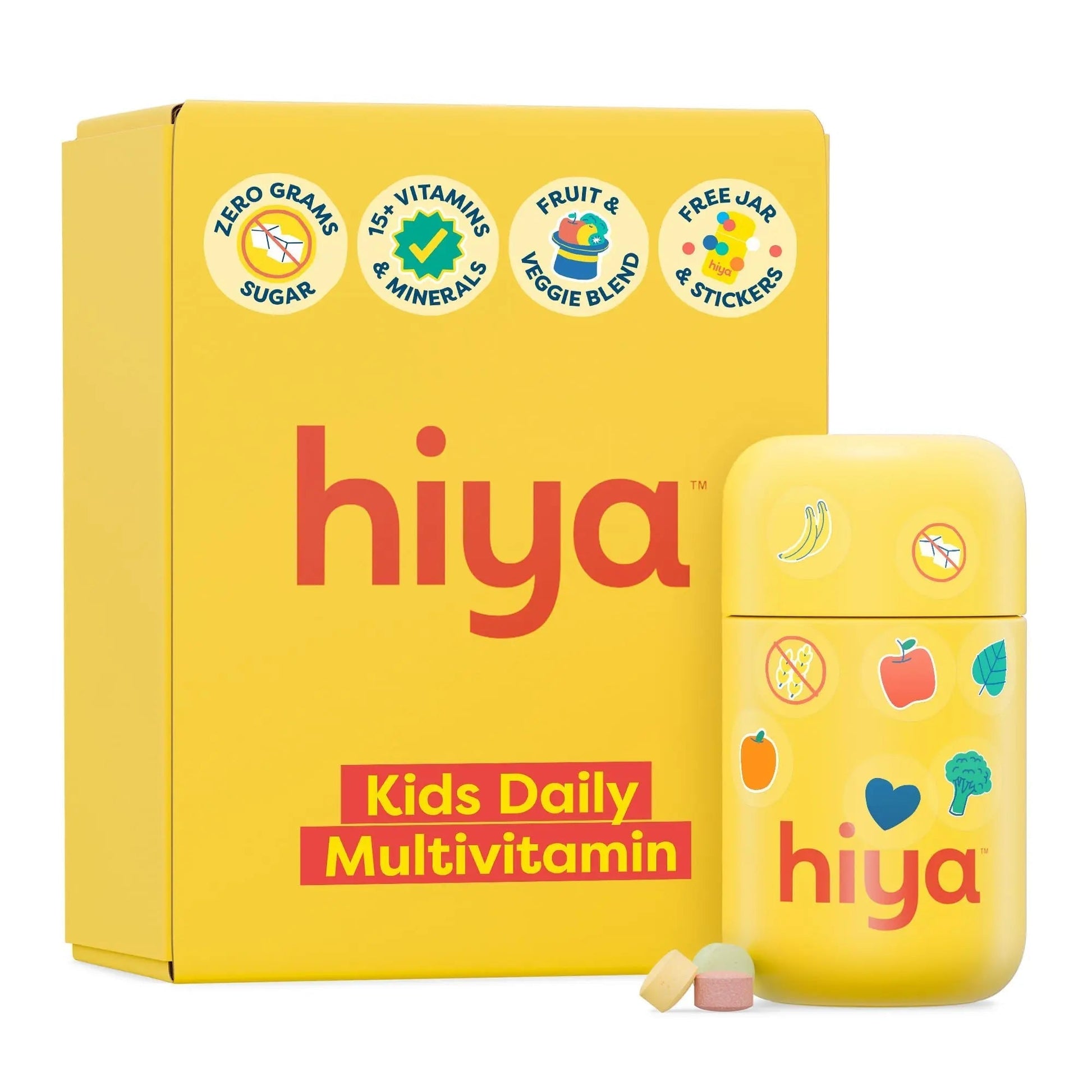 HIYA Kids Multivitamin Tablets – 15+ Essential Vitamins & Minerals with Fruits & Veggies for Ages 2+, Supports Growth HIYA buy supplements canada