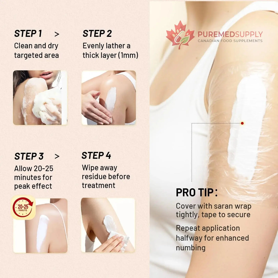 Acolye Numbing Cream Extra Strength: 5% Lidocaine Local Anesthetic- Long Lasting Extra Relief with Menthol Arnica and Emu Oil - Hemorrhoid Cream Acolye buy supplements canada