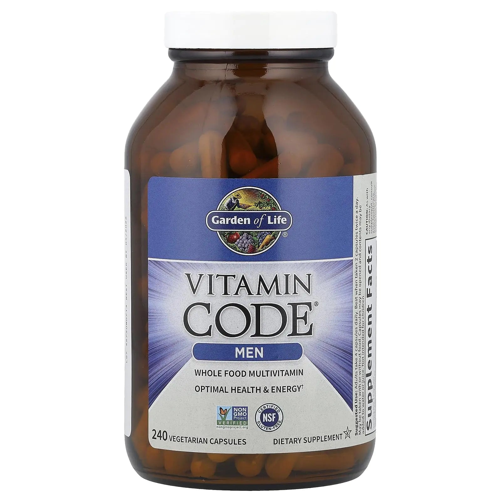 Garden of Life Vitamin Code, Whole Food Multivitamin for Men, 240 Vegetarian Capsules Garden of Life buy supplements canada