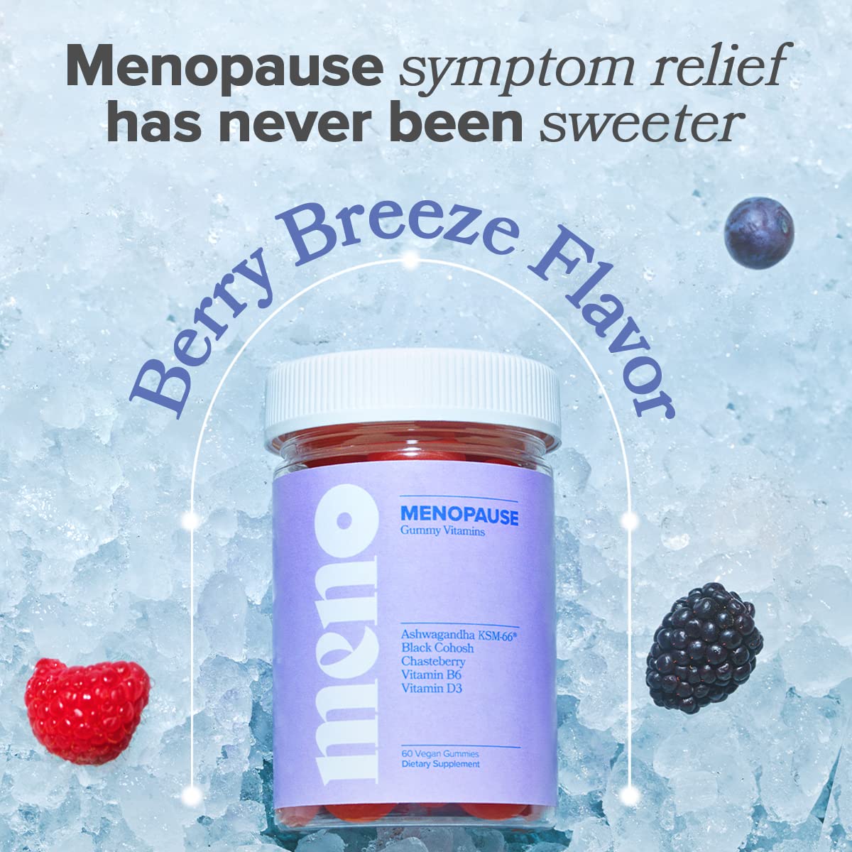 MENO Gummies for Menopause, 30 Servings (Pack of 1) - Hormone-Free Menopause O Positiv buy supplements canada