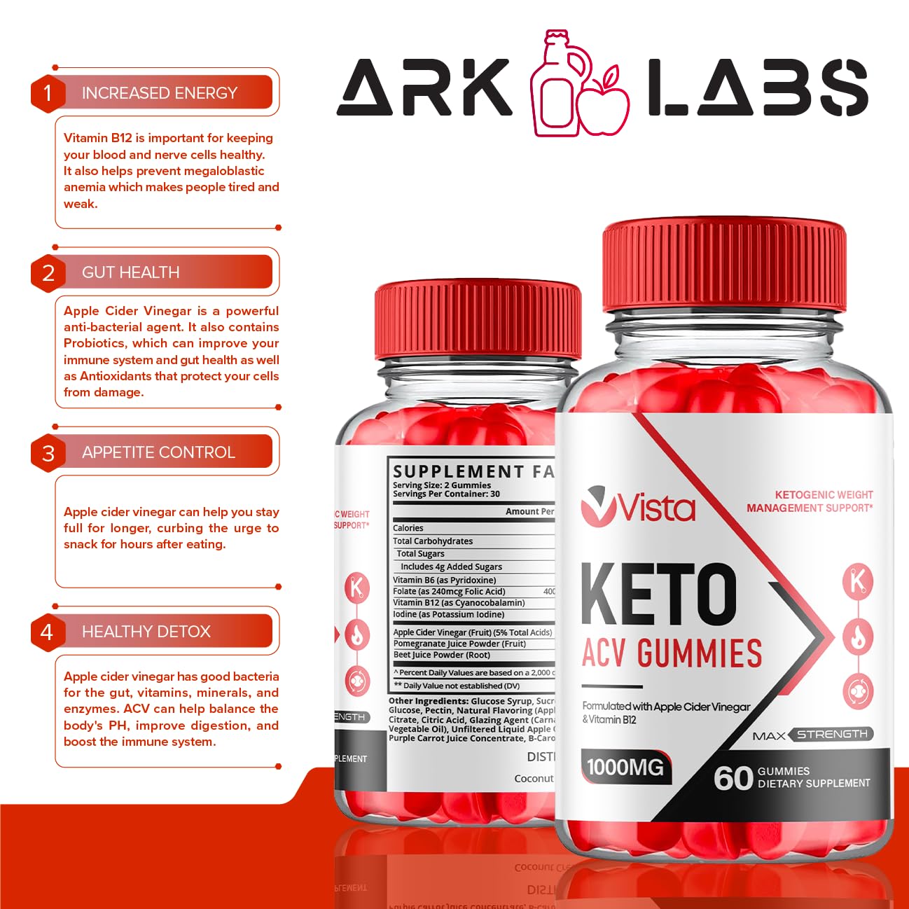 Vista Keto ACV Gummies, Vista Keto ACV Gummies Advanced Weight Loss 1000MG Ark Labs buy supplements canada