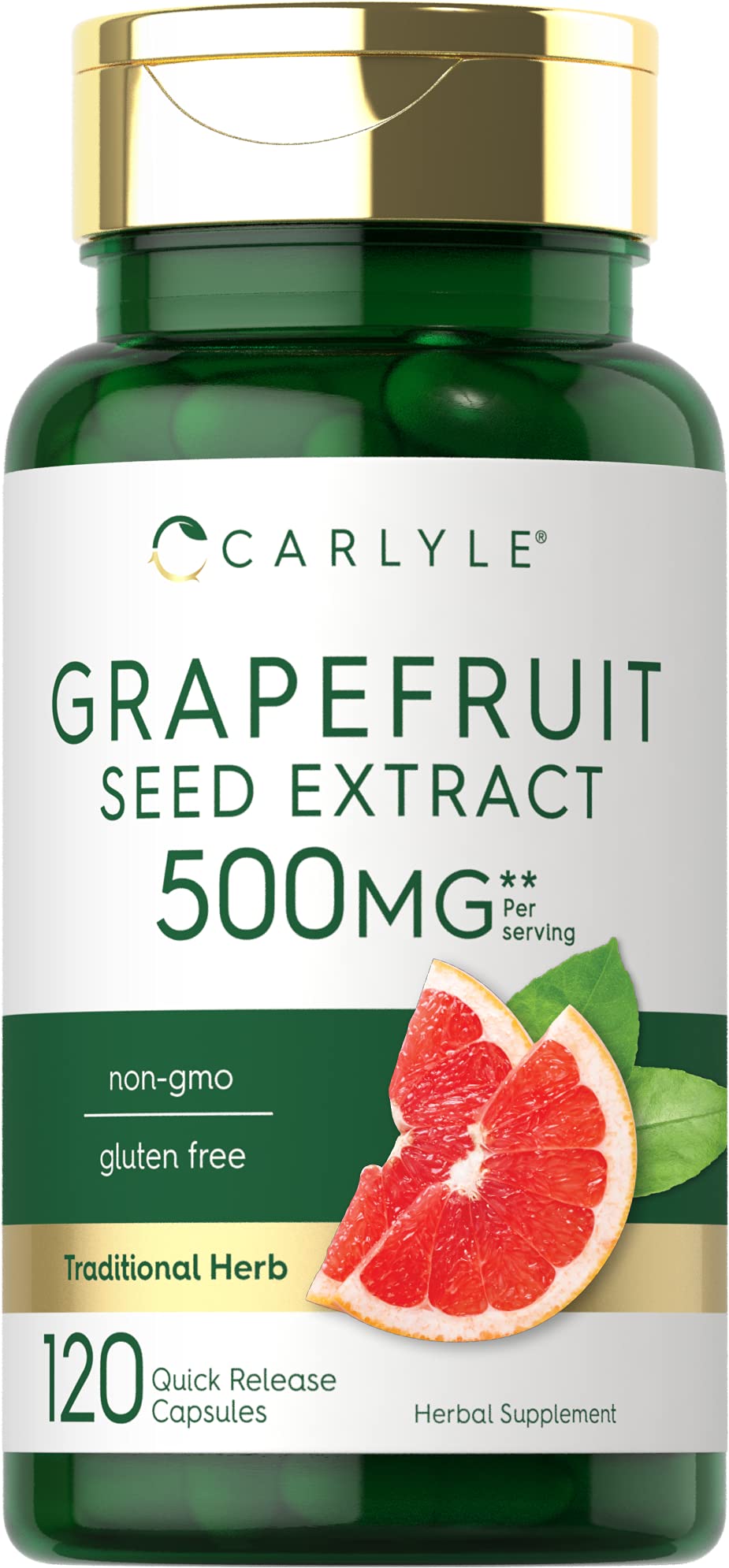 Carlyle Grapefruit Seed Extract | 500 mg 120 Capsules | Maximum Strength | Non-GMO Carlyle buy supplements canada