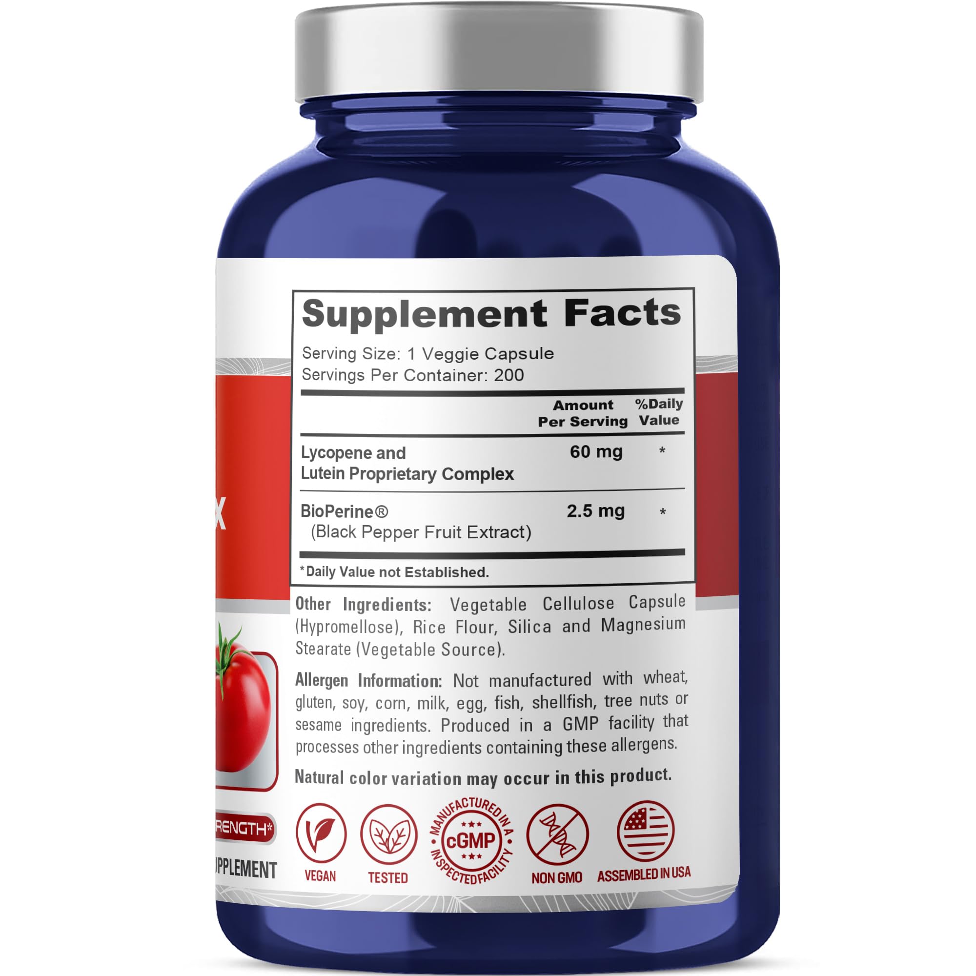 NusaPure Lycopene & Lutein Complex 60mg per Caps, 200 Veggie Capsules (Non-GMO, Vegan) NusaPure buy supplements canada