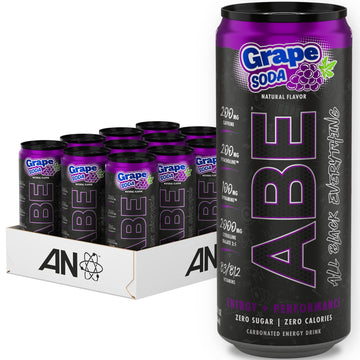ABE Energy + Performance Sugar Free Energy Drink - All Black Everything Drink ABE all black everything buy supplements canada