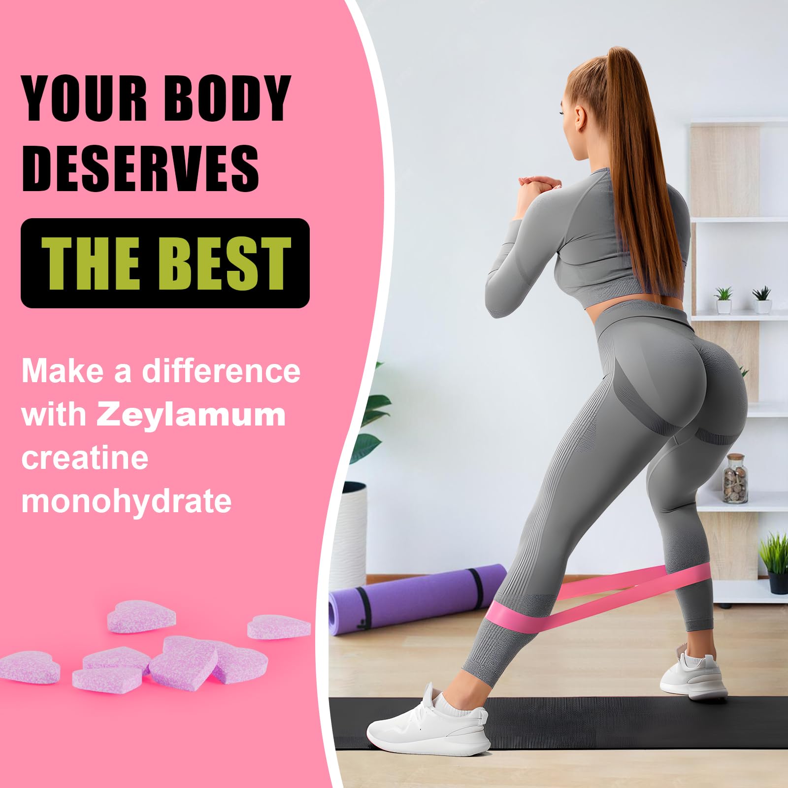 Creatine Monohydrate for Women, Creatine Supplement 3000mg, with Hydrolyzed Zeylamum buy supplements canada