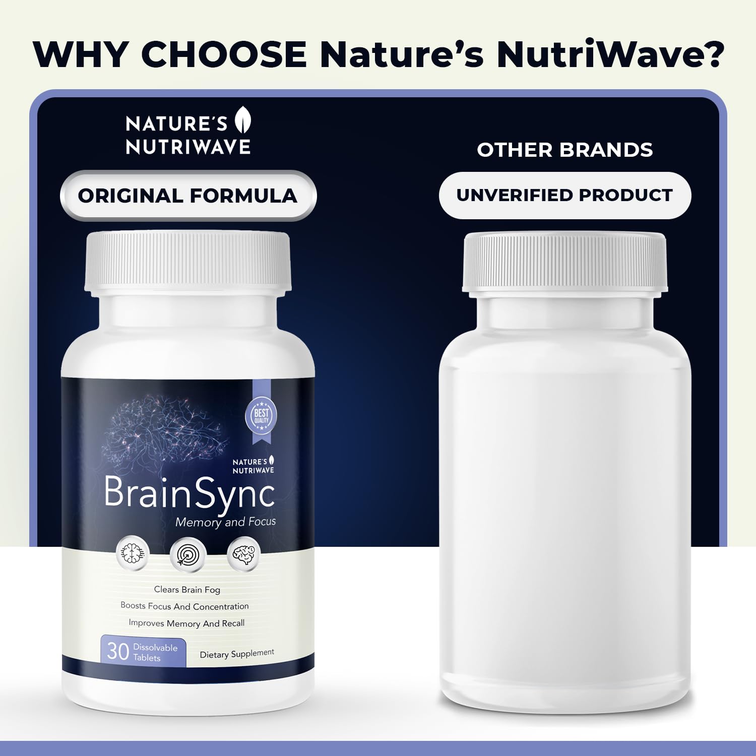 Nature’s NutriWave BrainSync Probiotic Supplement – Supports Daily Wellness & Gut-Brain Balance – 3.6 Billion CFU – 30 Dissolvable Tablets, 3 Month Supply Nature’s NutriWave buy supplements canada