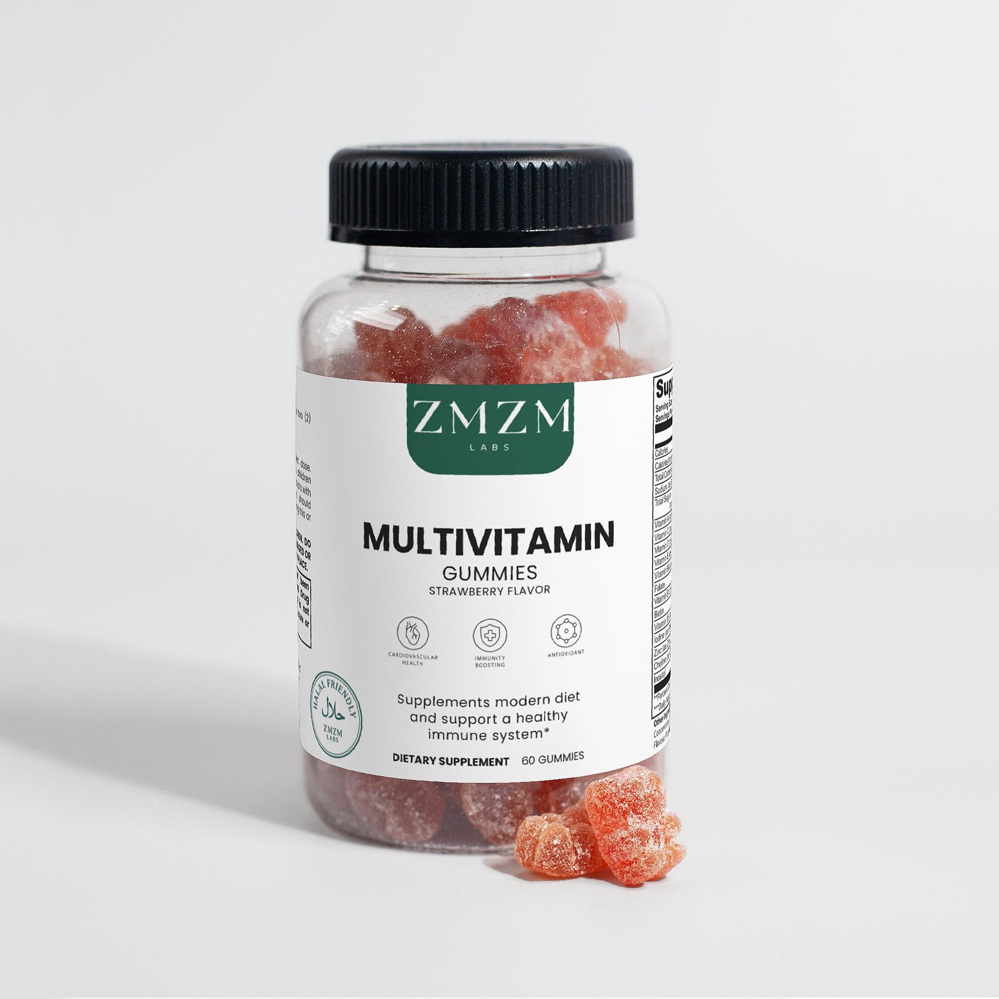 ZMZM LABS Multivitamin Gummies – Strawberry Flavor, 60 Gummies, Vegan, Gelatin-Free, Halal-Friendly Daily Vitamin Supplement ZMZM LABS buy supplements canada