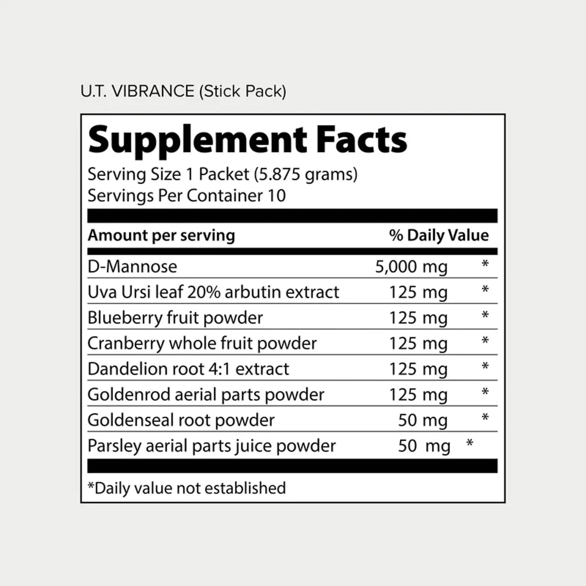 Vibrant Health, U.T. Vibrance Stick Packs, Crisis Intervention for Urinary Tract Health, 10 Servings Vibrant Health buy supplements canada