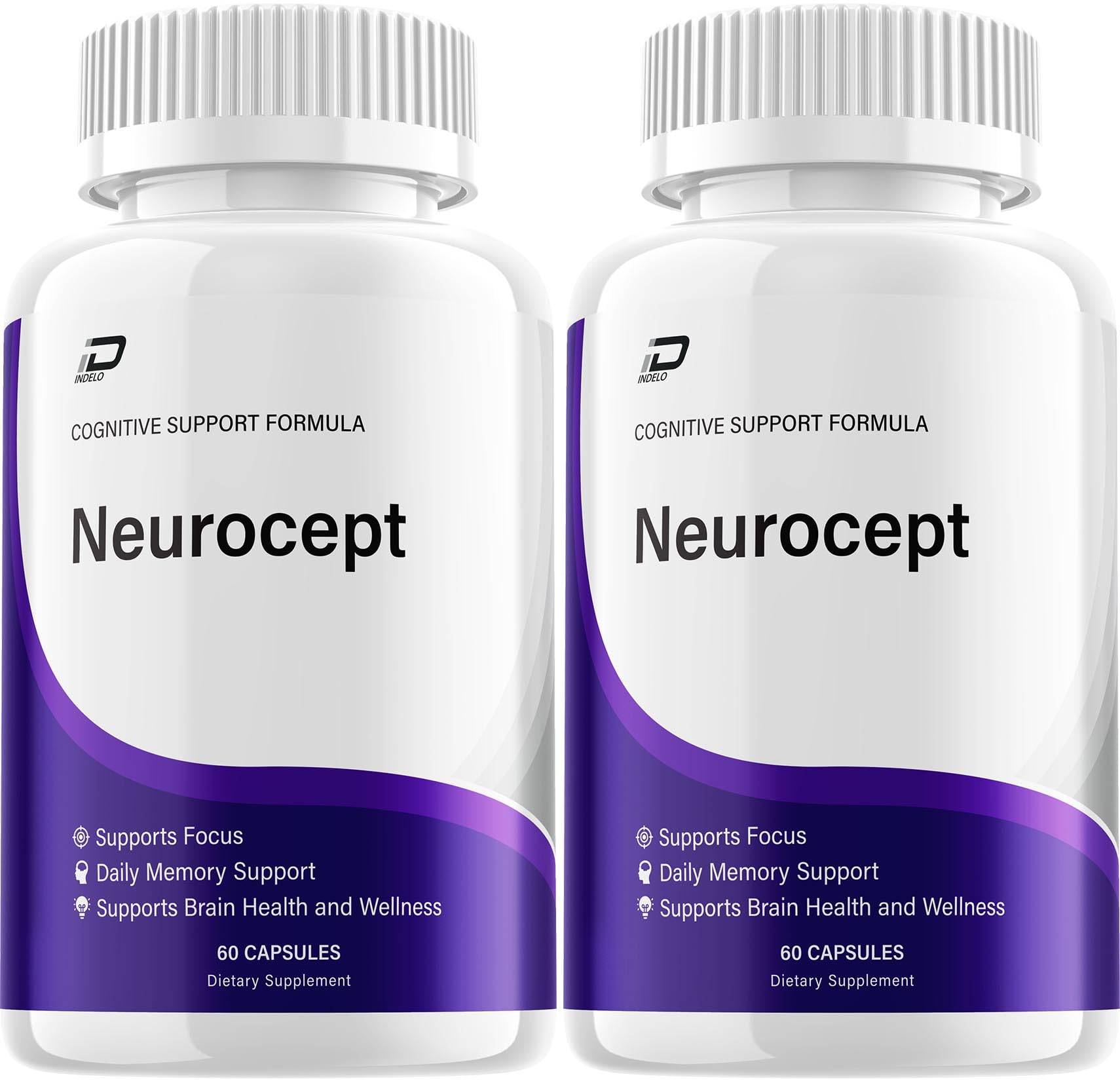 Neurocept Supplement Capsules – All Natural Maximum Strength Formula, Focus & Memory Support (2 Pack – 120 Capsules) Indelo buy supplements canada
