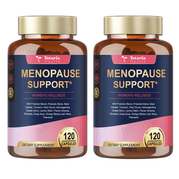(2 Packs) 40-in-1 Menopause Supplements for Women, Multibenefit & Complete Black Cohosh for Hot Flashes, Night Sweats & Hormone Balance, w/ Probiotics, DIM, Vitex, Dong Quai, Red Clover and More Totaria buy supplements canada