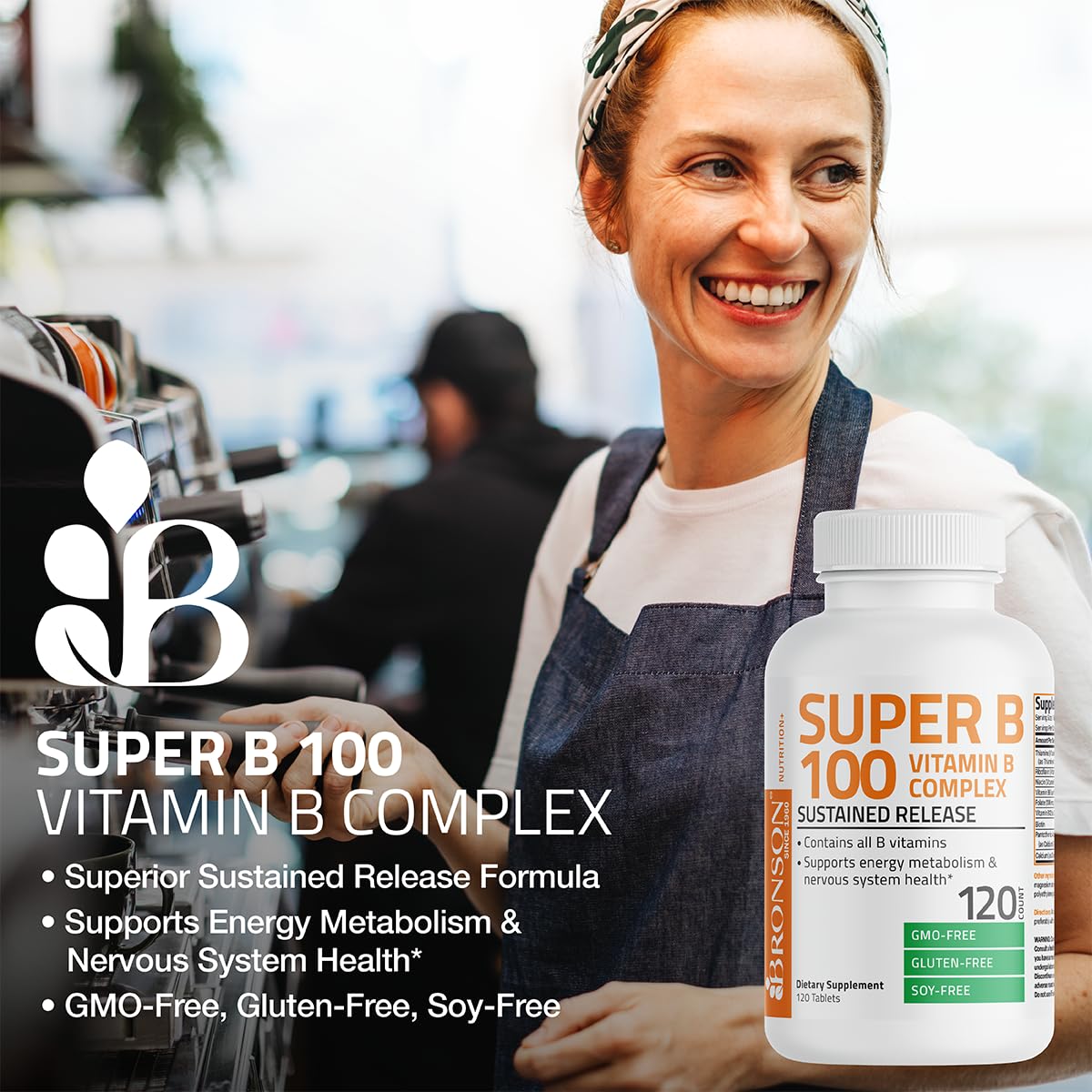 Bronson Super B 100 Vitamin B Complex Sustained Release Contains All B Vitamins Bronson buy supplements canada