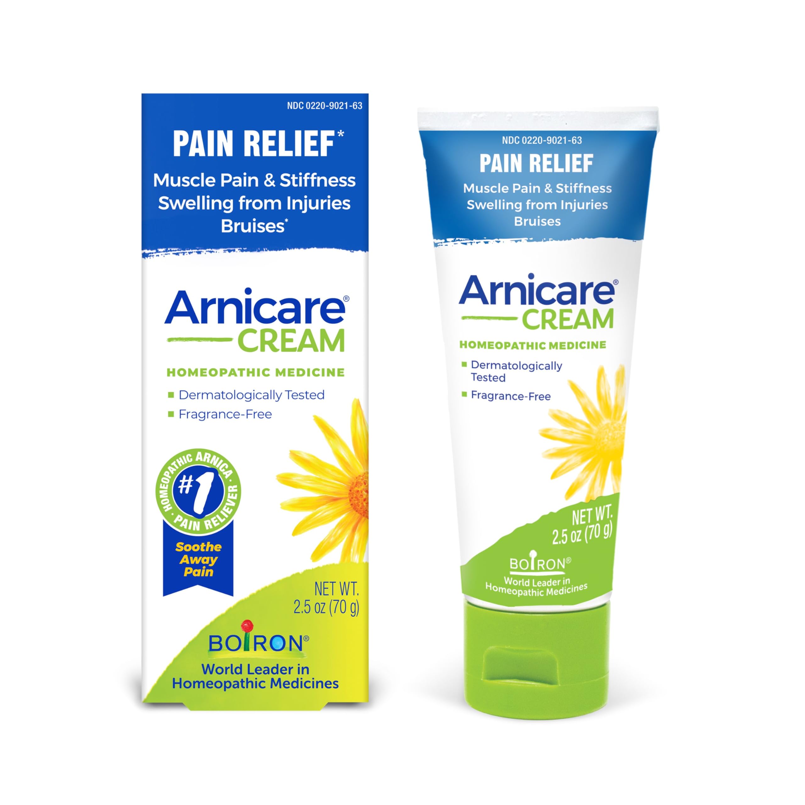 Boiron Arnicare Cream Natural Soothing Relief for Joint Pain, Muscle Pain, Swelling, Soreness, and Stiffness - Fast Absorbing and Fragrance-Free - 2.5 oz Boiron buy supplements canada