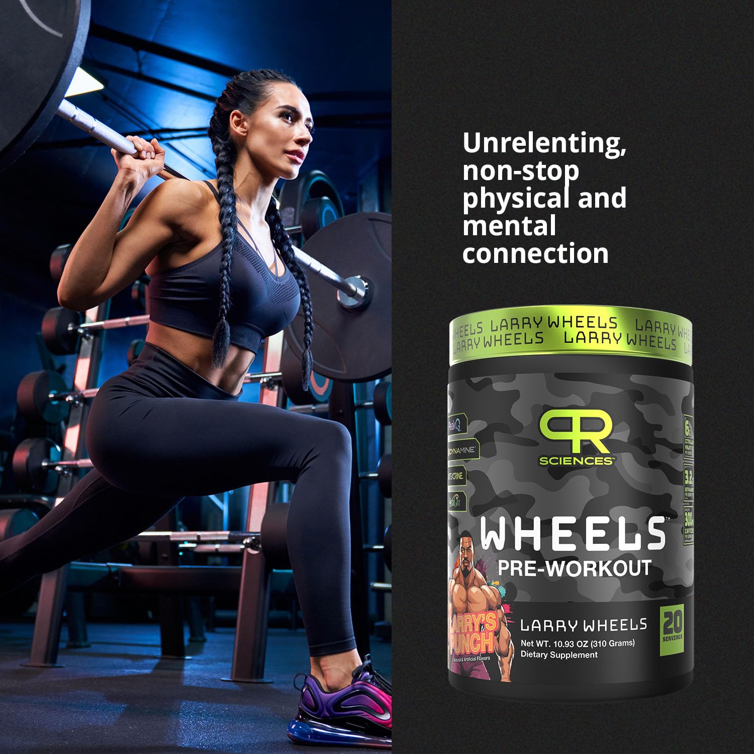Larry Wheels' PR Preworkout - Enhance Performance with 6g Citrulline, 3.2g Beta Alanine PR Sciences buy supplements canada