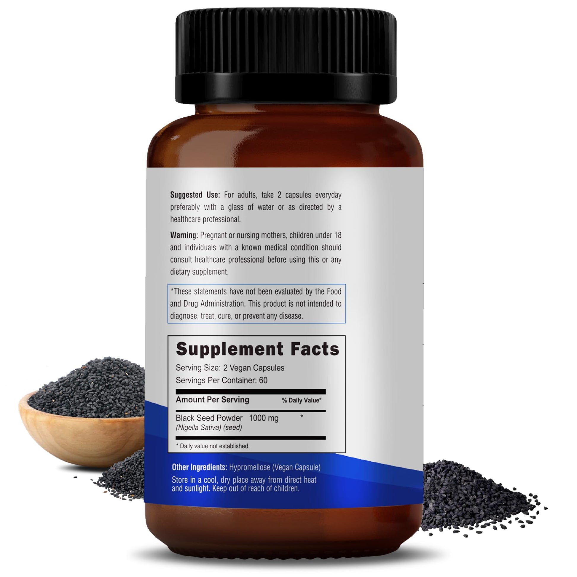 RAWYA Nutrition, Black Seed Extract, 120 Vegan Capsules, Nigella Sativa, Black Cumin RAWYA buy supplements canada