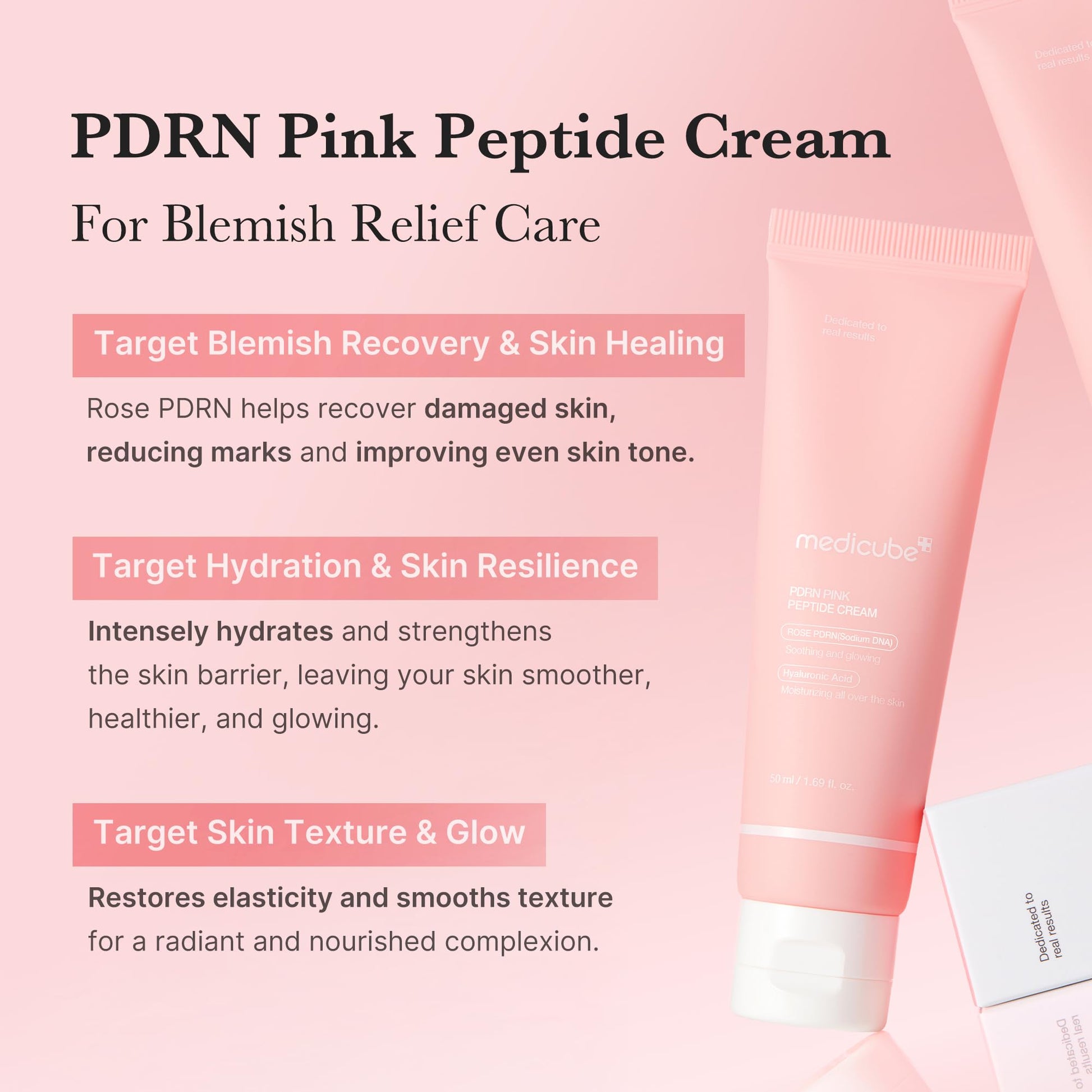 medicube PDRN Pink Hyaluronic Moisturizing Cream | Blemish Recovery, Relief & Hydrating Care | Restores Skin Elasticity & Glow medicube buy supplements canada