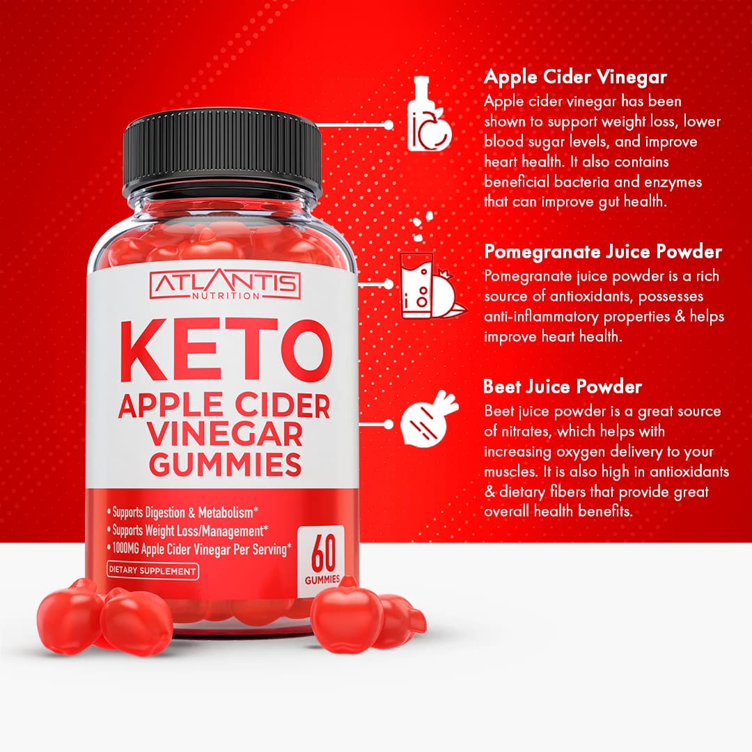 Keto ACV Gummies for Weight Loss - Apple Cider Vinegar Keto ACV Gummies Formulated Atlantis Nutrition buy supplements canada