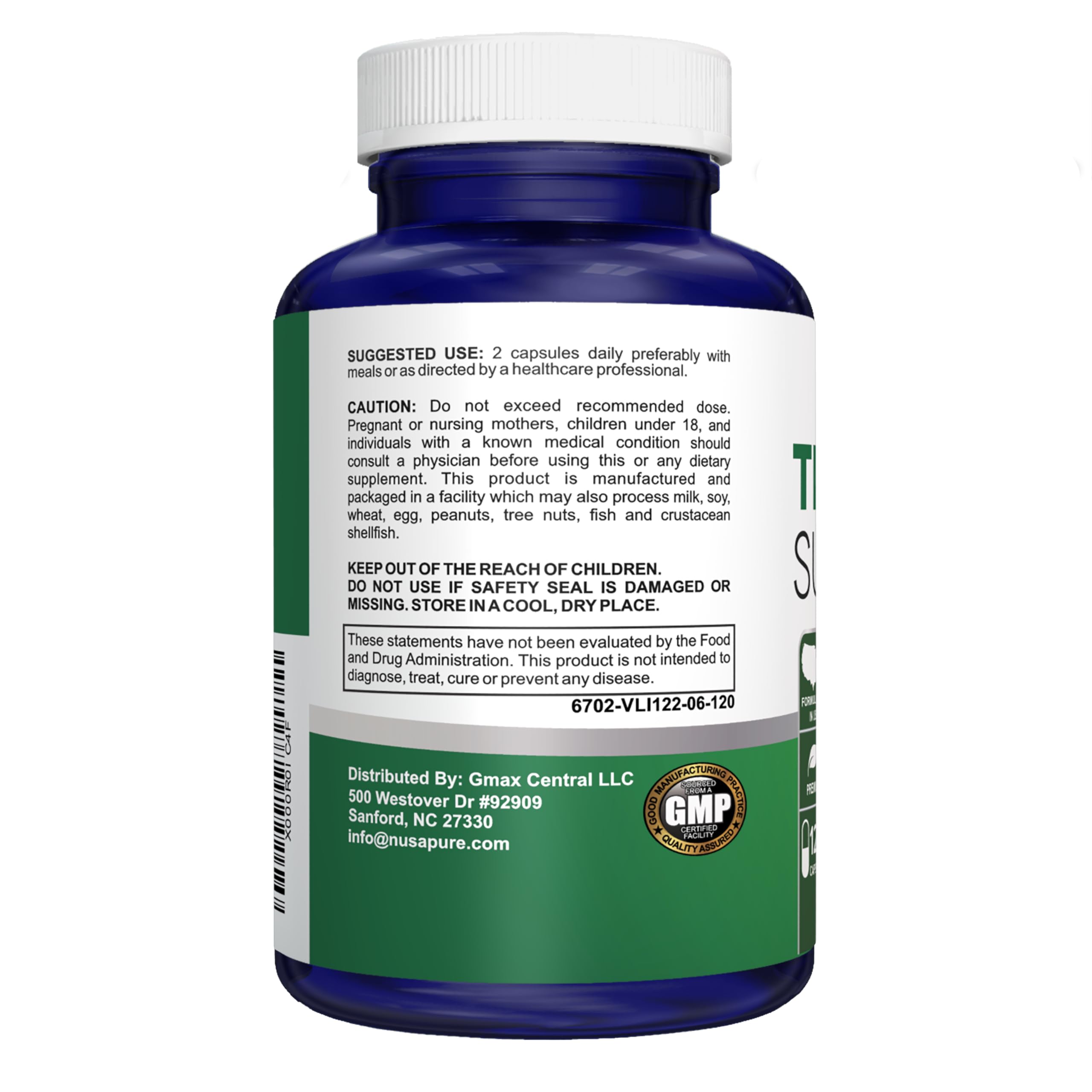 NusaPure Thyroid Support Supplement (Non-GMO) 120 caps, Ashwaganda, Iodine, Zinc, kelp, Vitamin B12, L-Tyrosine, Selenium, Copper NusaPure buy supplements canada