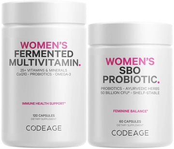Codeage Women’s Multivitamin Bundle: Women’s Formula & Women’s Probiotic Daily Vitamins Codeage buy supplements canada